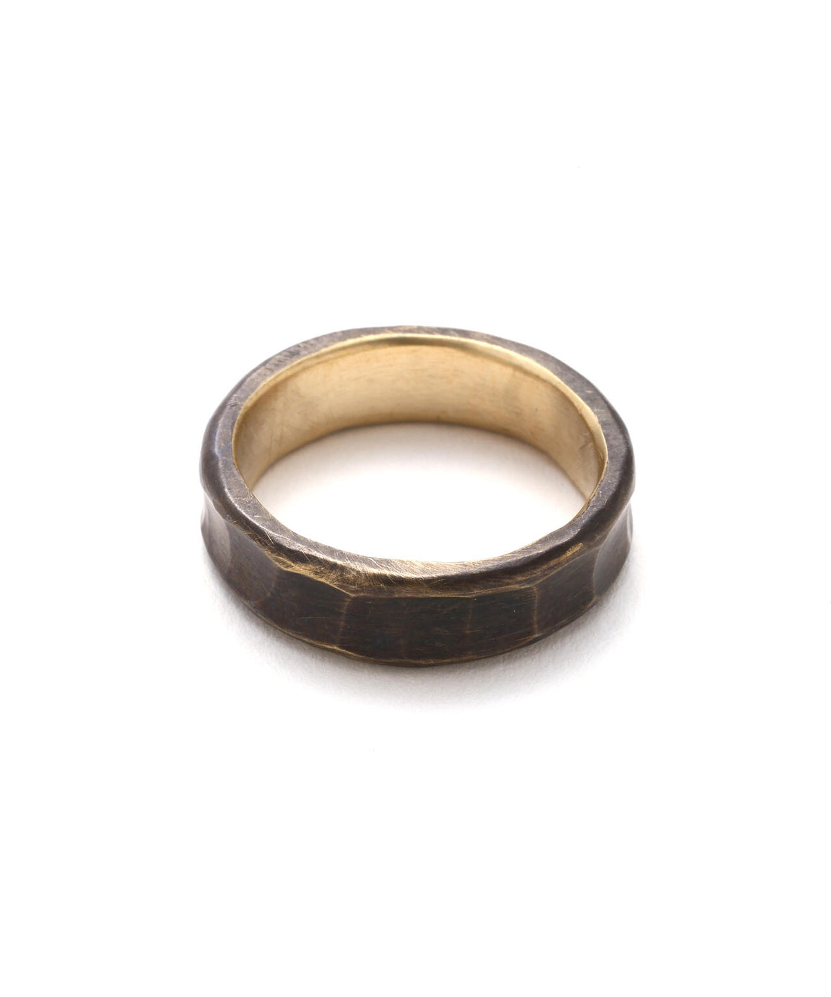 《AVIREX × STUDEBAKER METALS》TRENCH RING 5LINE ”BRASS PATINA”