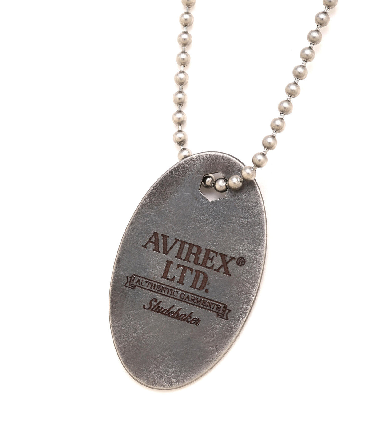 《AVIREX × STUDEBAKER METALS》HEX TAG AR ”STAINLESS PATINA”