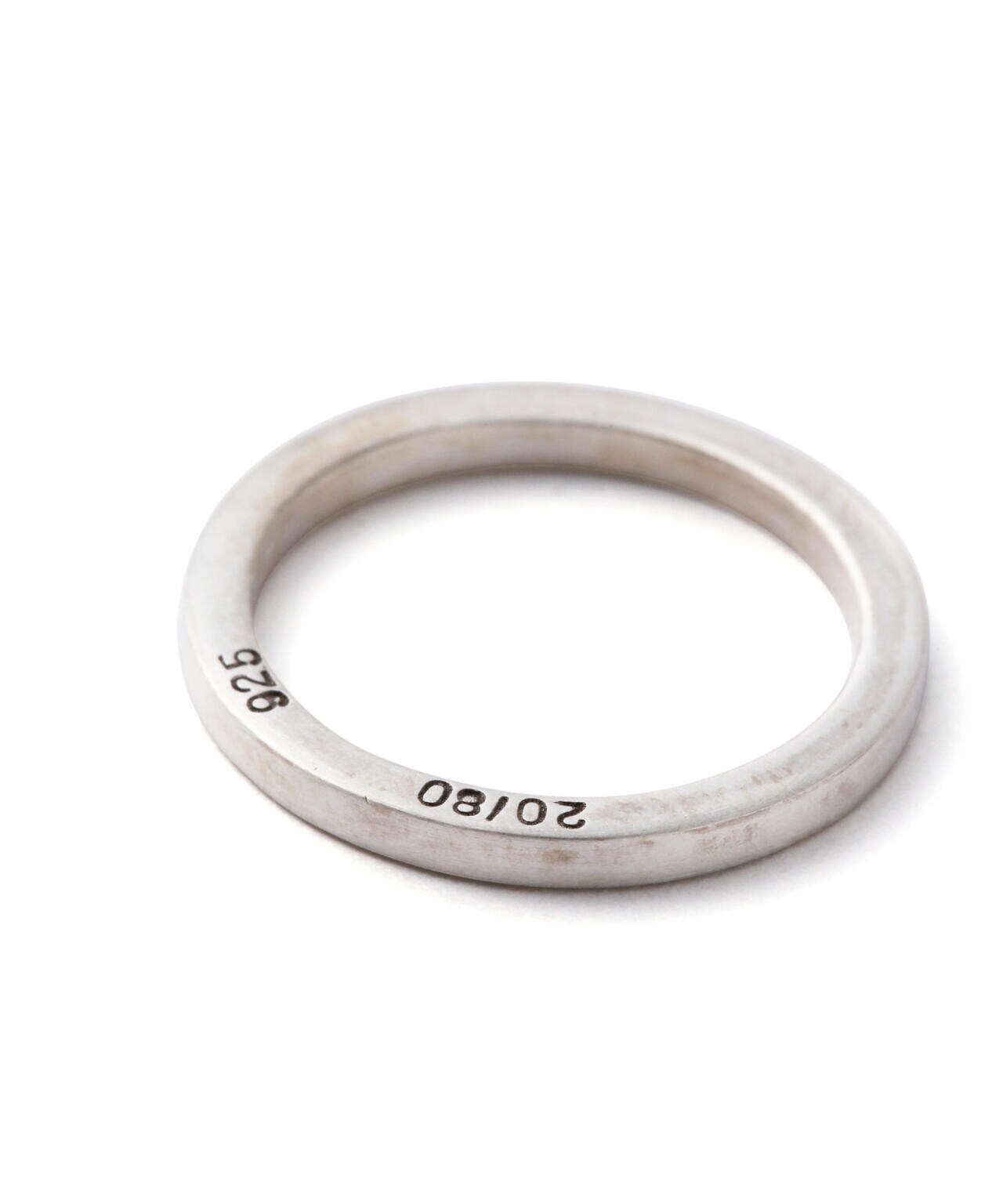 20/80/トゥエンティーエイティー/STERLING SILVER SQUARE RING 1.8mm WIDTH