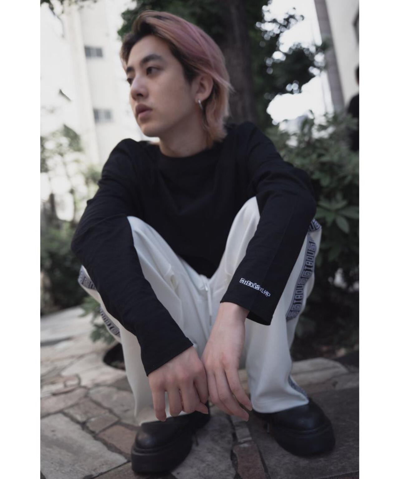 gibous×LHP/ギボス×エルエイチピー/Twins girl long Tshirt/コラボロングスリーブTシャツ