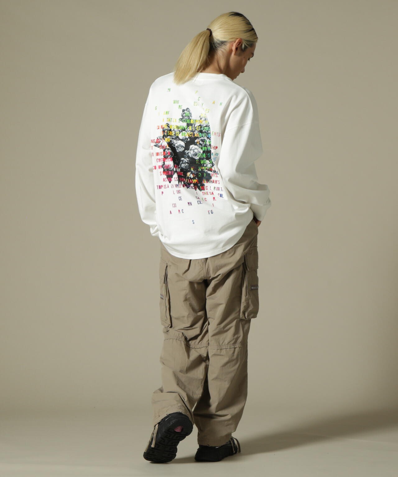 A4A/エーフォーエー/ROSE LS TEE/ロングスリーブTシャツ
