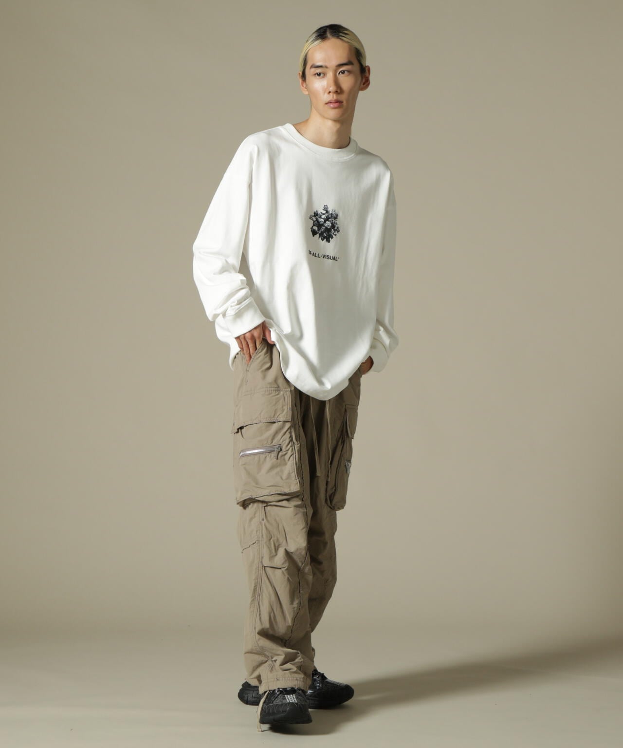 A4A/エーフォーエー/ROSE LS TEE/ロングスリーブTシャツ