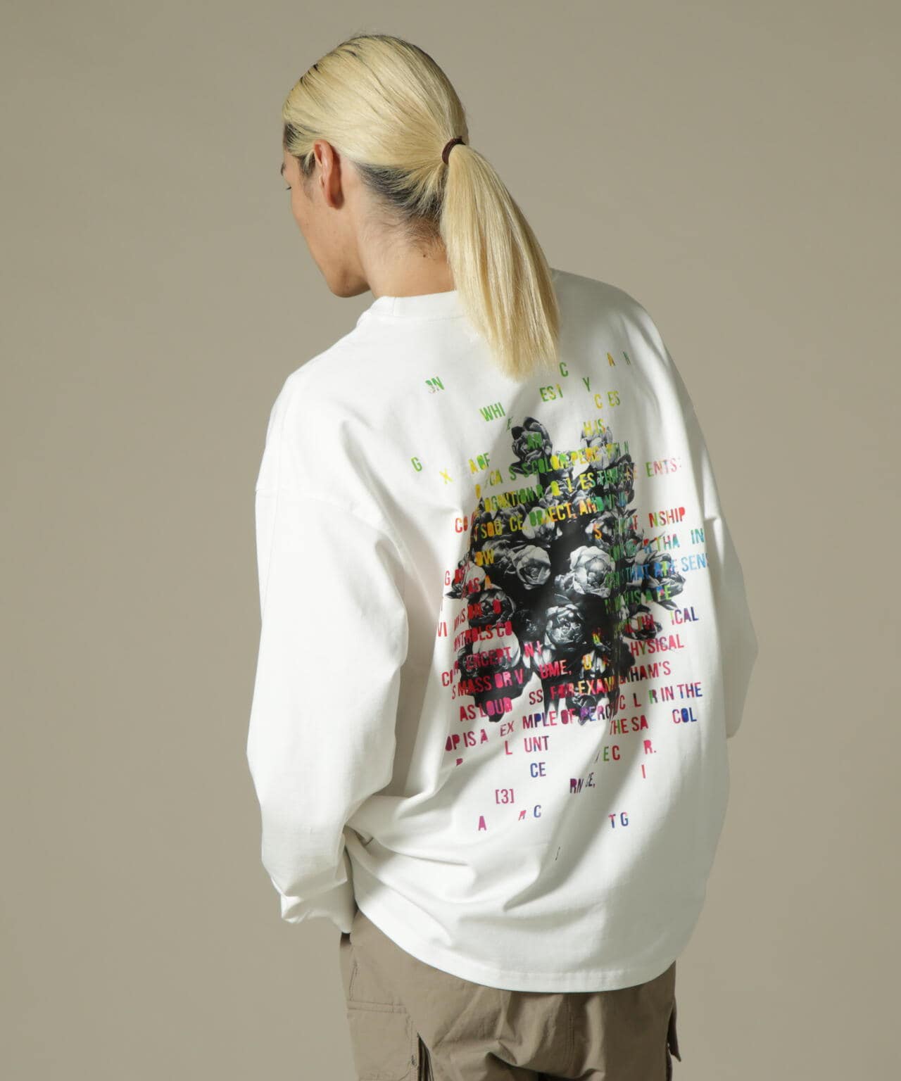 A4A/エーフォーエー/ROSE LS TEE/ロングスリーブTシャツ