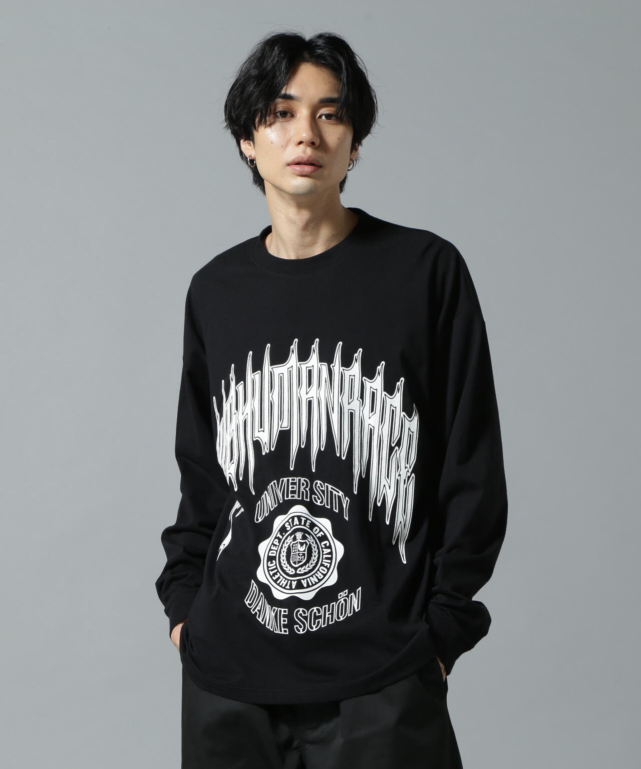 【WEB&DEPOT限定】DankeSchon/SUBHUMAN LST/ロゴロングスリーブTシャツ