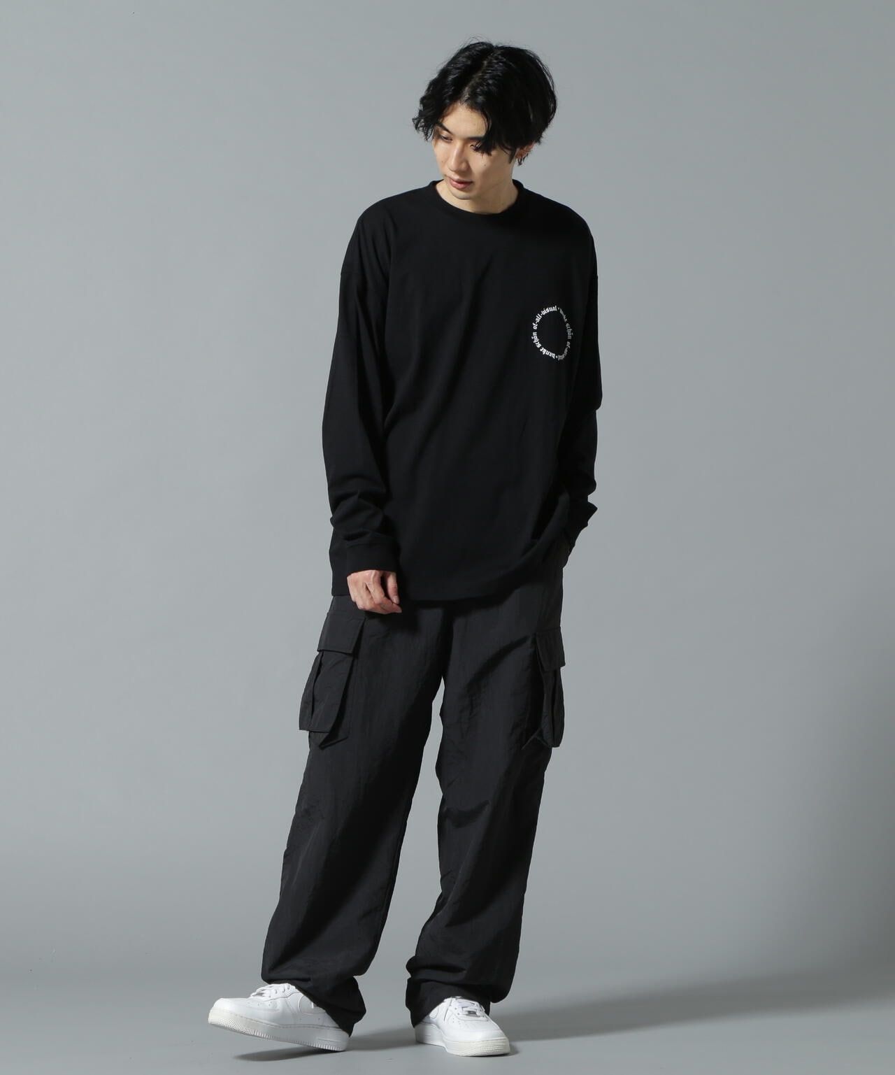 【WEB&DEPOT限定】DankeSchon/ダンケシェーン/A4 LST/サークルロゴ ロングスリーブTシャツ