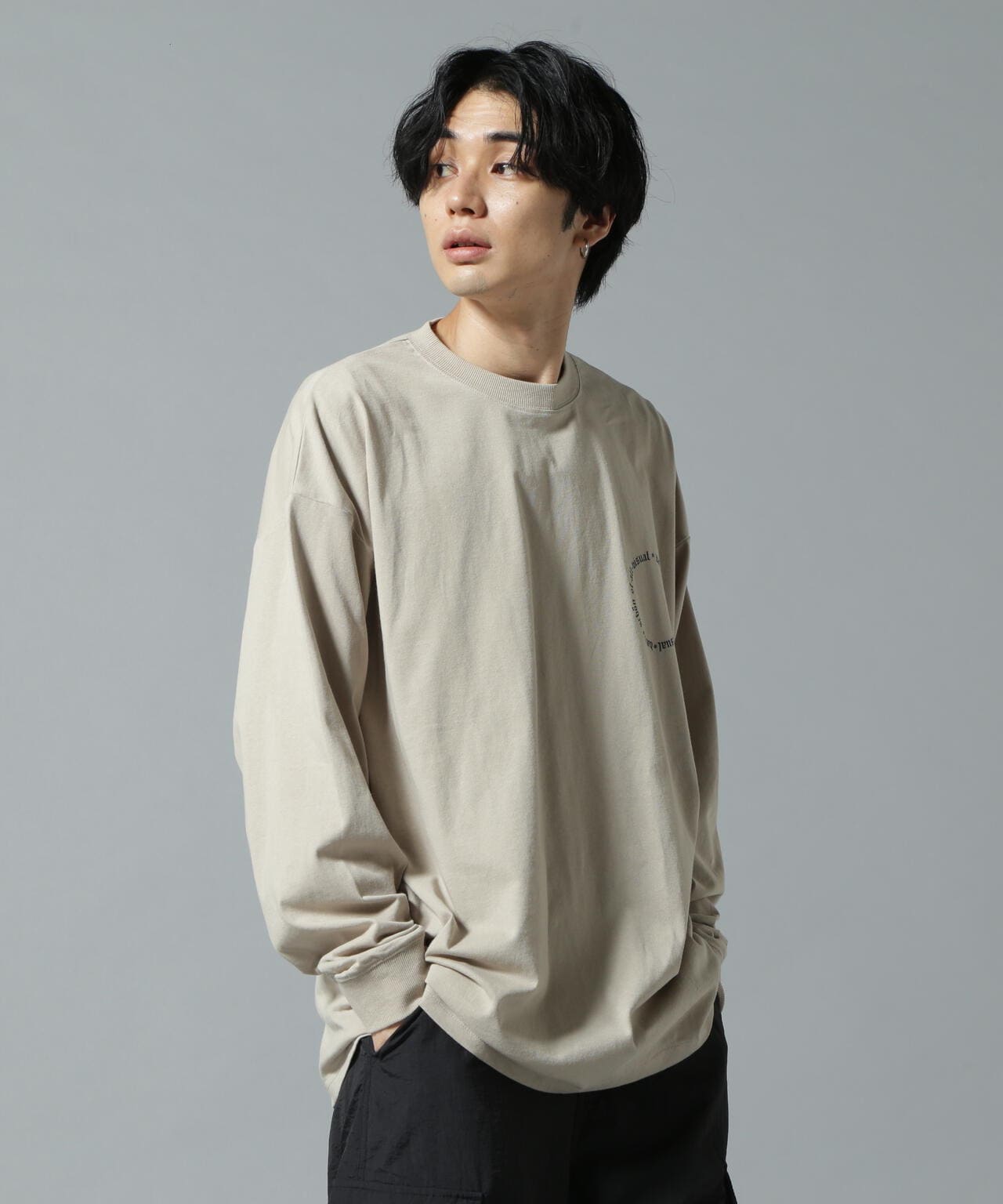 【WEB&DEPOT限定】DankeSchon/ダンケシェーン/A4 LST/サークルロゴ ロングスリーブTシャツ
