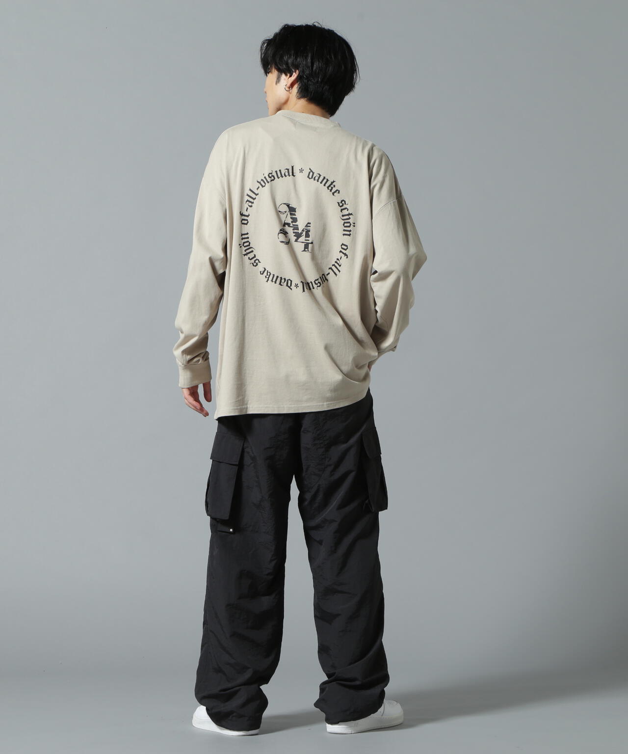 【WEB&DEPOT限定】DankeSchon/ダンケシェーン/A4 LST/サークルロゴ ロングスリーブTシャツ