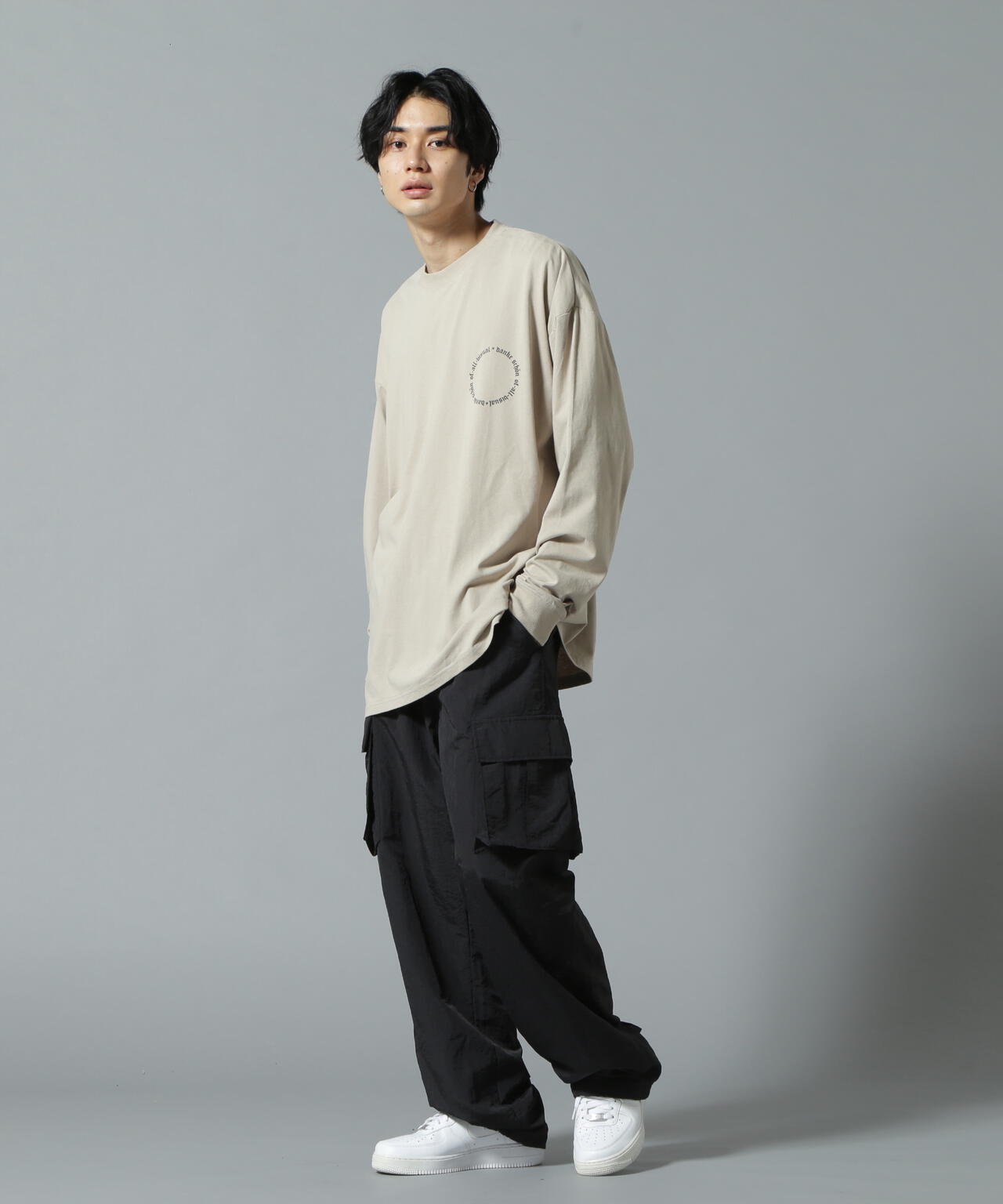 【WEB&DEPOT限定】DankeSchon/ダンケシェーン/A4 LST/サークルロゴ ロングスリーブTシャツ
