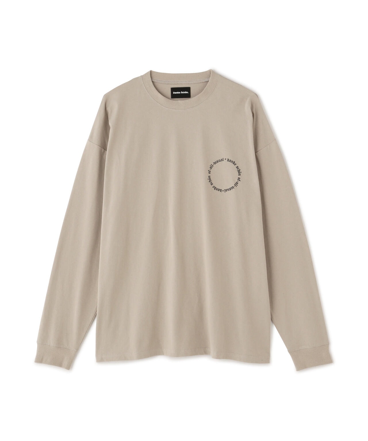 【WEB&DEPOT限定】DankeSchon/ダンケシェーン/A4 LST/サークルロゴ ロングスリーブTシャツ