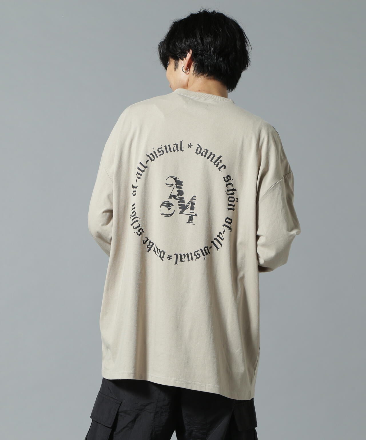 【WEB&DEPOT限定】DankeSchon/ダンケシェーン/A4 LST/サークルロゴ ロングスリーブTシャツ