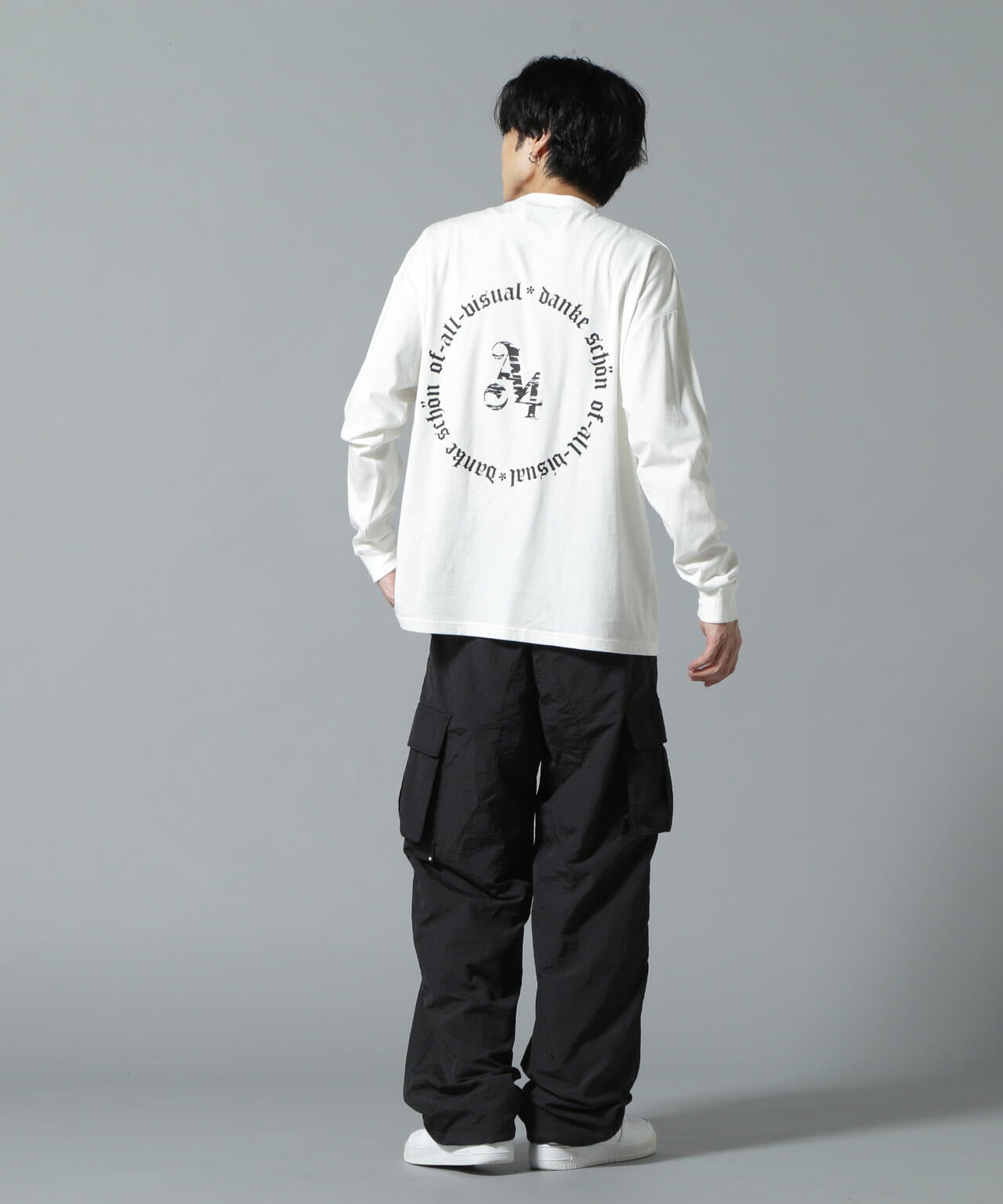 【WEB&DEPOT限定】DankeSchon/ダンケシェーン/A4 LST/サークルロゴ ロングスリーブTシャツ
