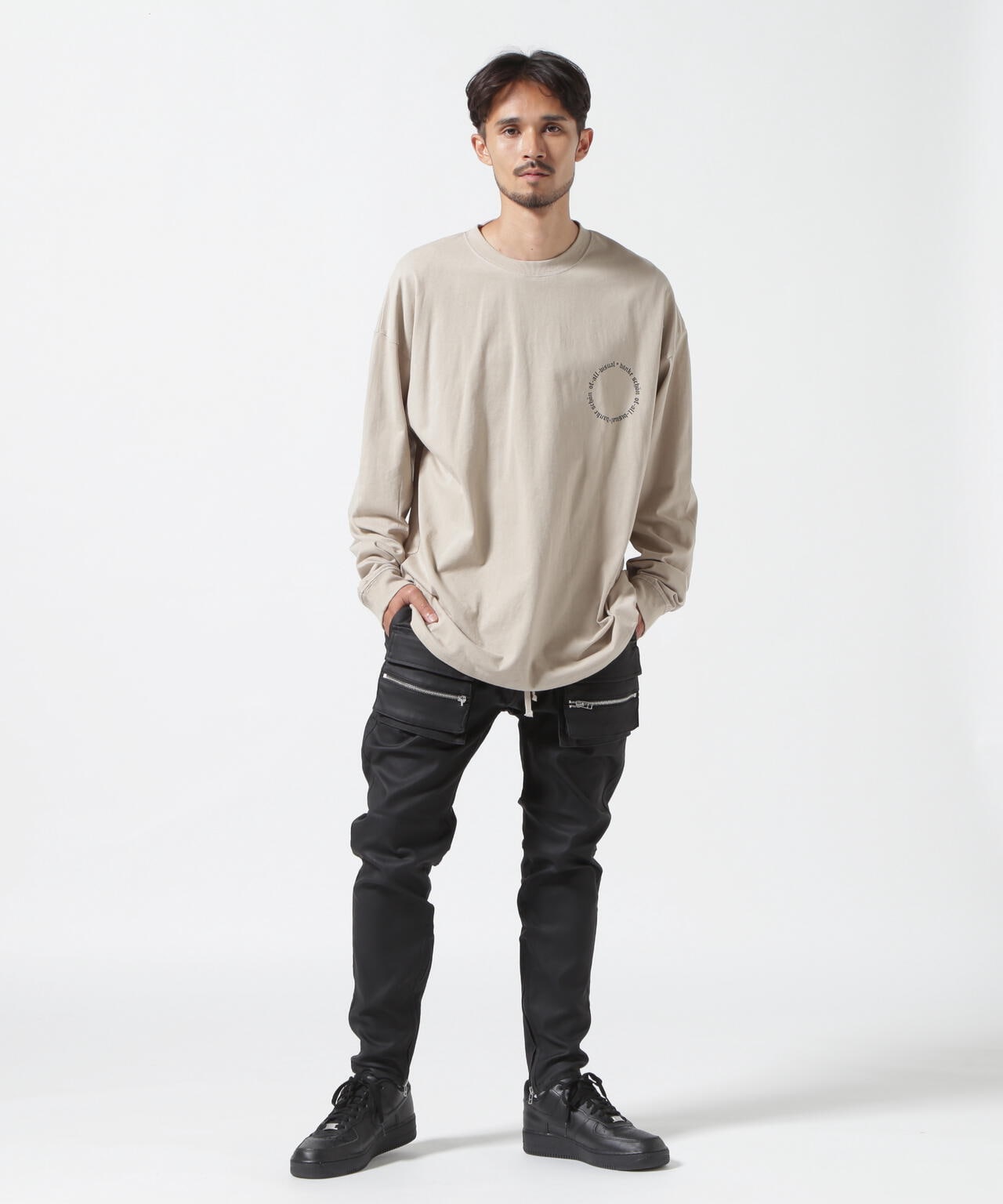 【WEB&DEPOT限定】DankeSchon/ダンケシェーン/A4 LST/サークルロゴ ロングスリーブTシャツ