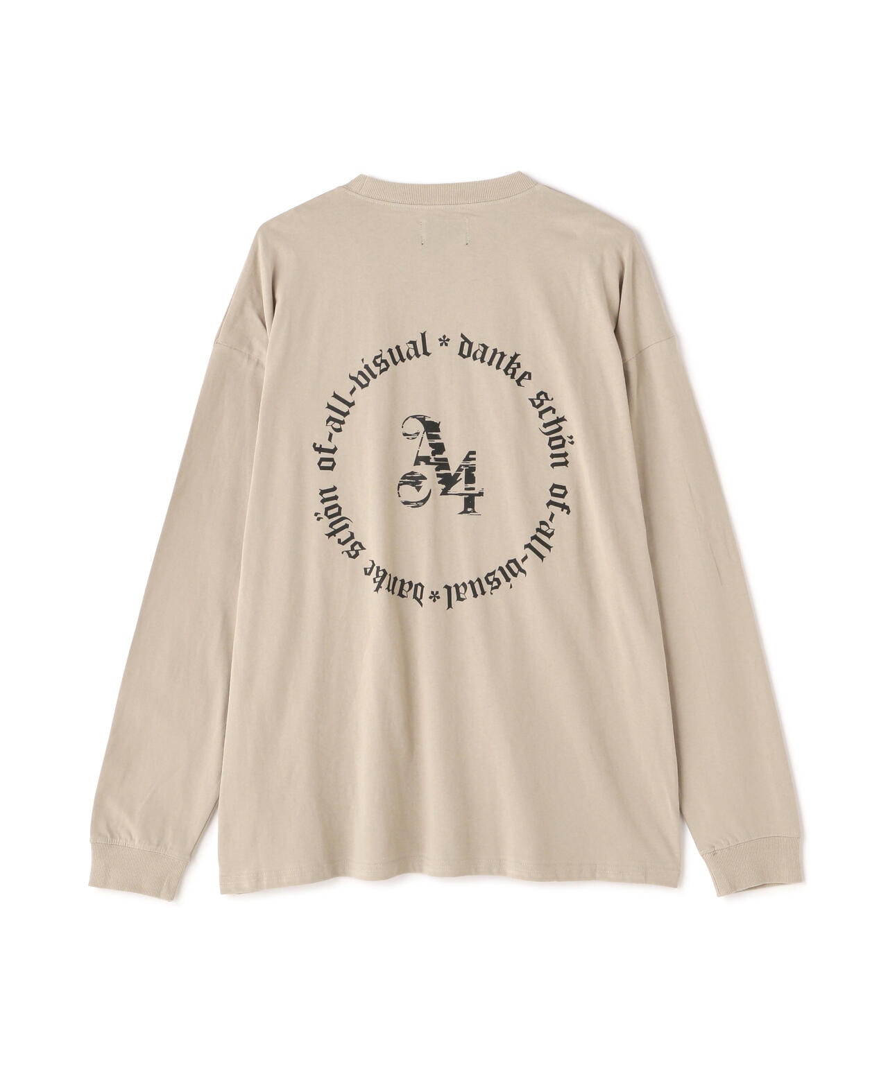 【WEB&DEPOT限定】DankeSchon/ダンケシェーン/A4 LST/サークルロゴ ロングスリーブTシャツ