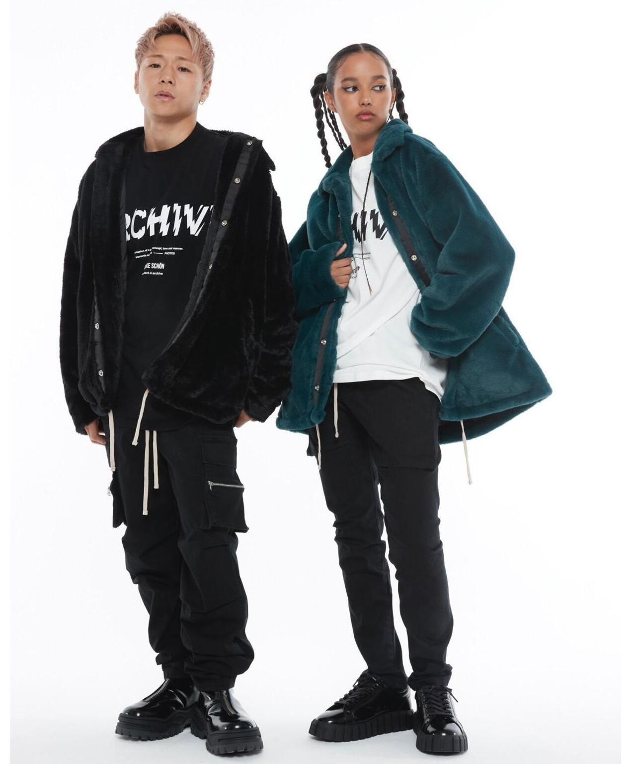 DankeSchon/ダンケシェーン/PREMIUM TC BLACK ZIP POCKET PANTS/ポケットパンツ
