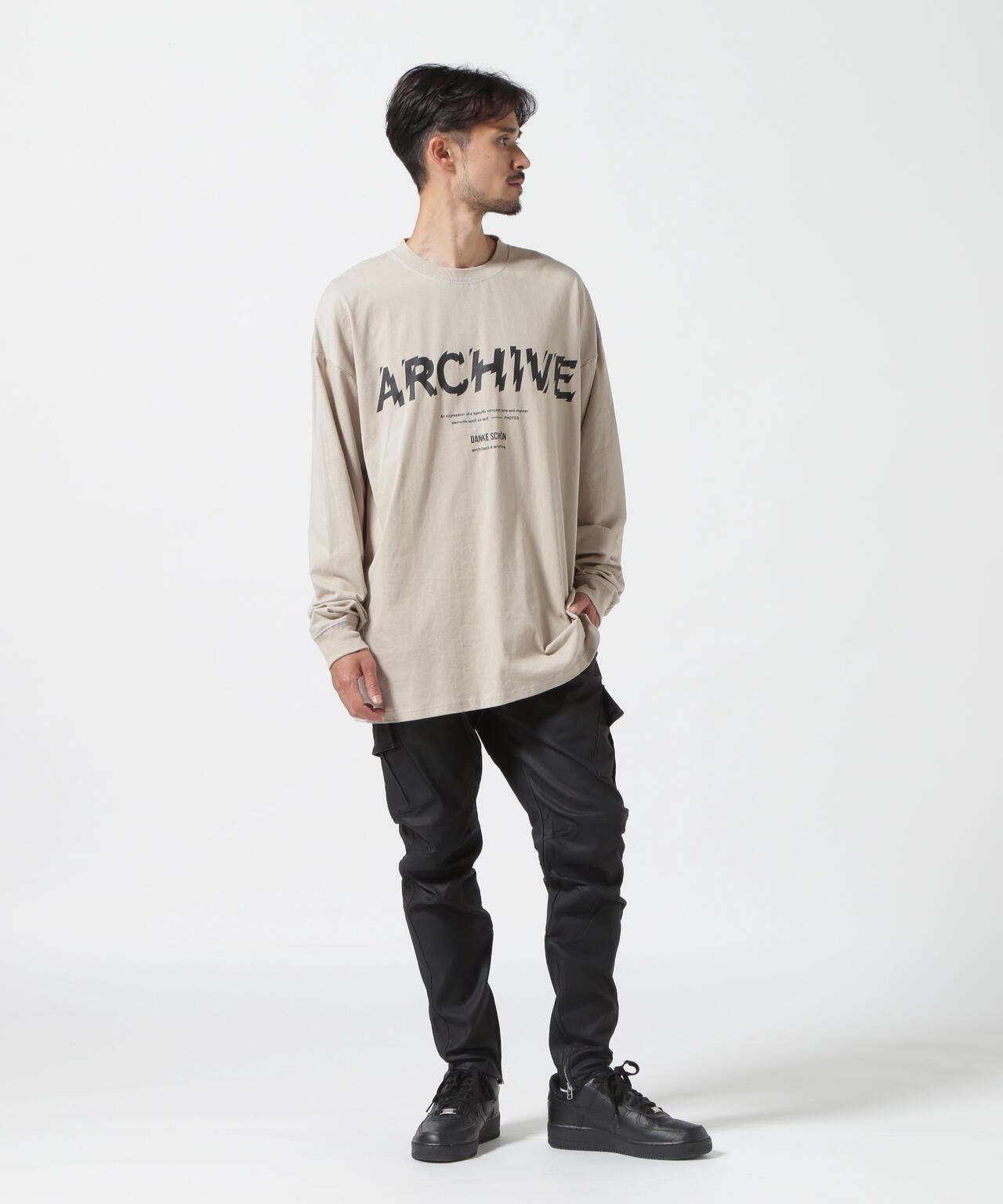 DankeSchon/ダンケシェーン/COATING ZIPCARGO PANTS