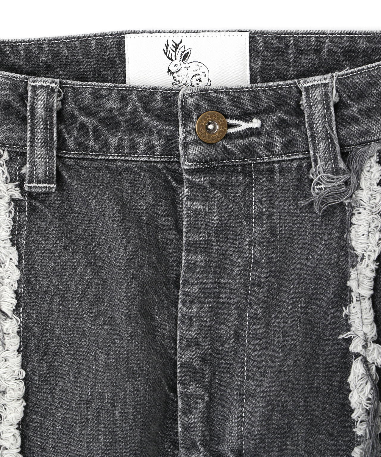rurumu:/ルルムウ/【LHP Exclusive】drawstring "black" denim pants