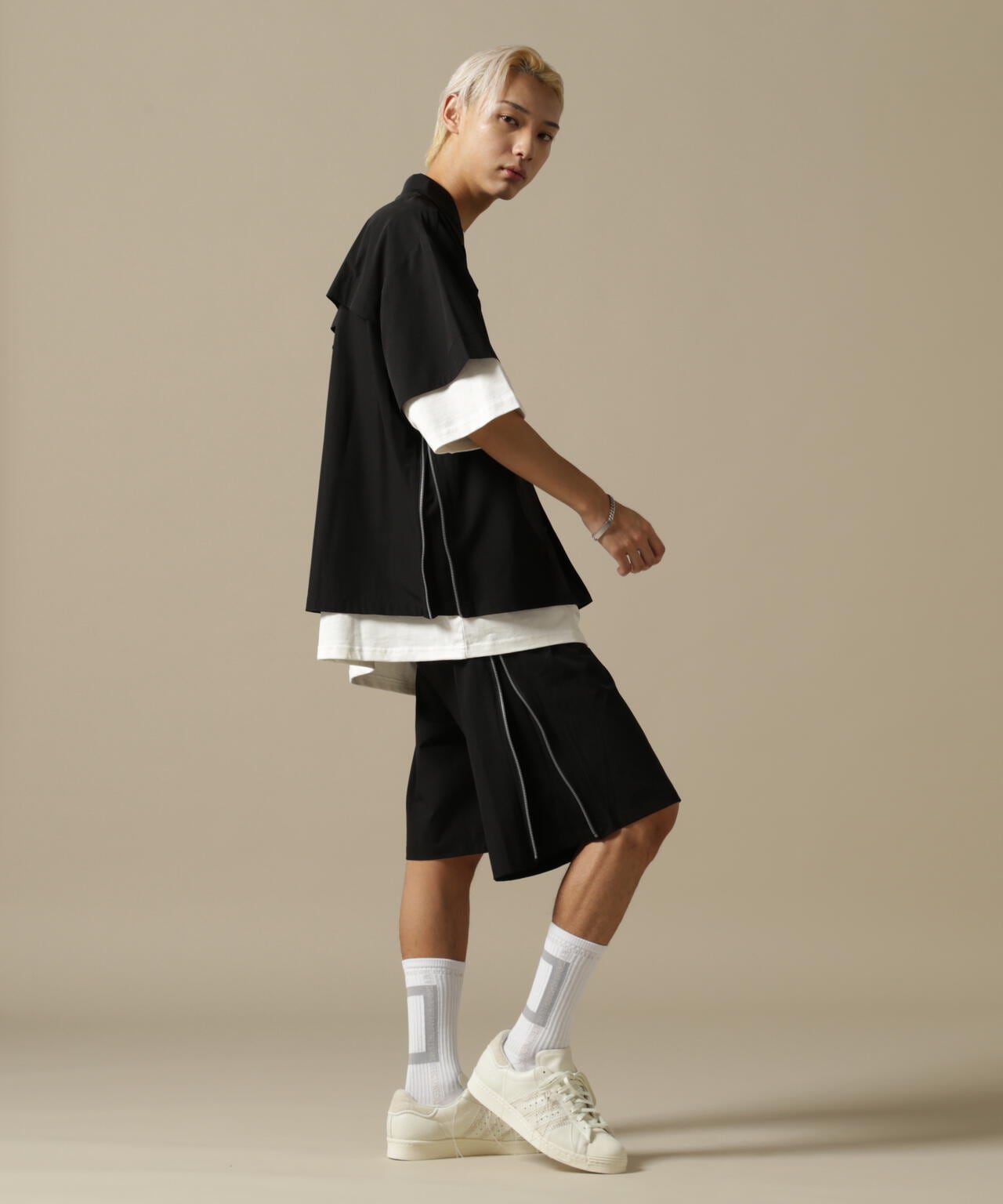 DankeSchon/ダンケシェーン/PREMIUM 撥水SN SIDE ZIP SHORTS