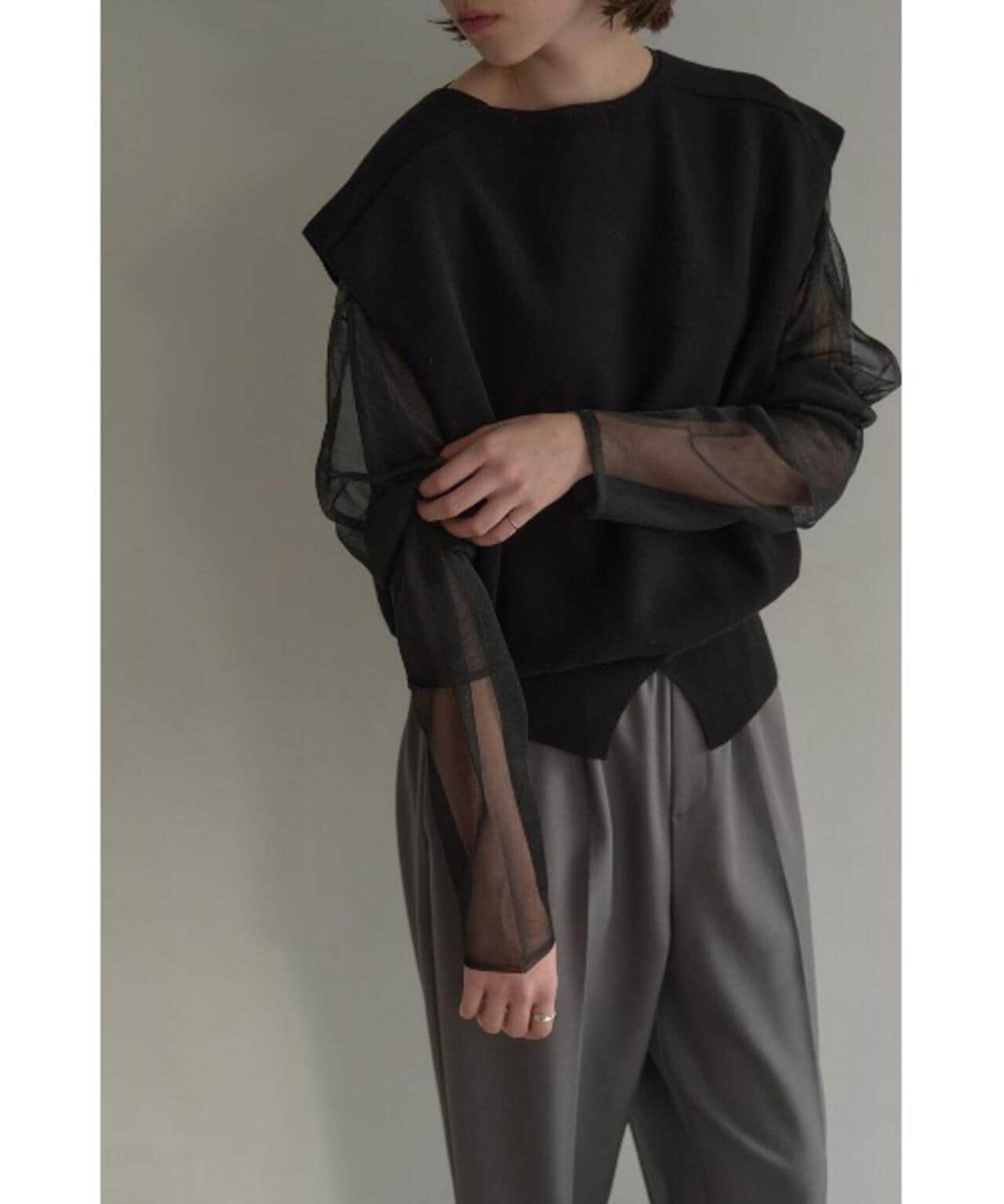 MANOF/マノフ/DOUBLE LAYERED KNIT