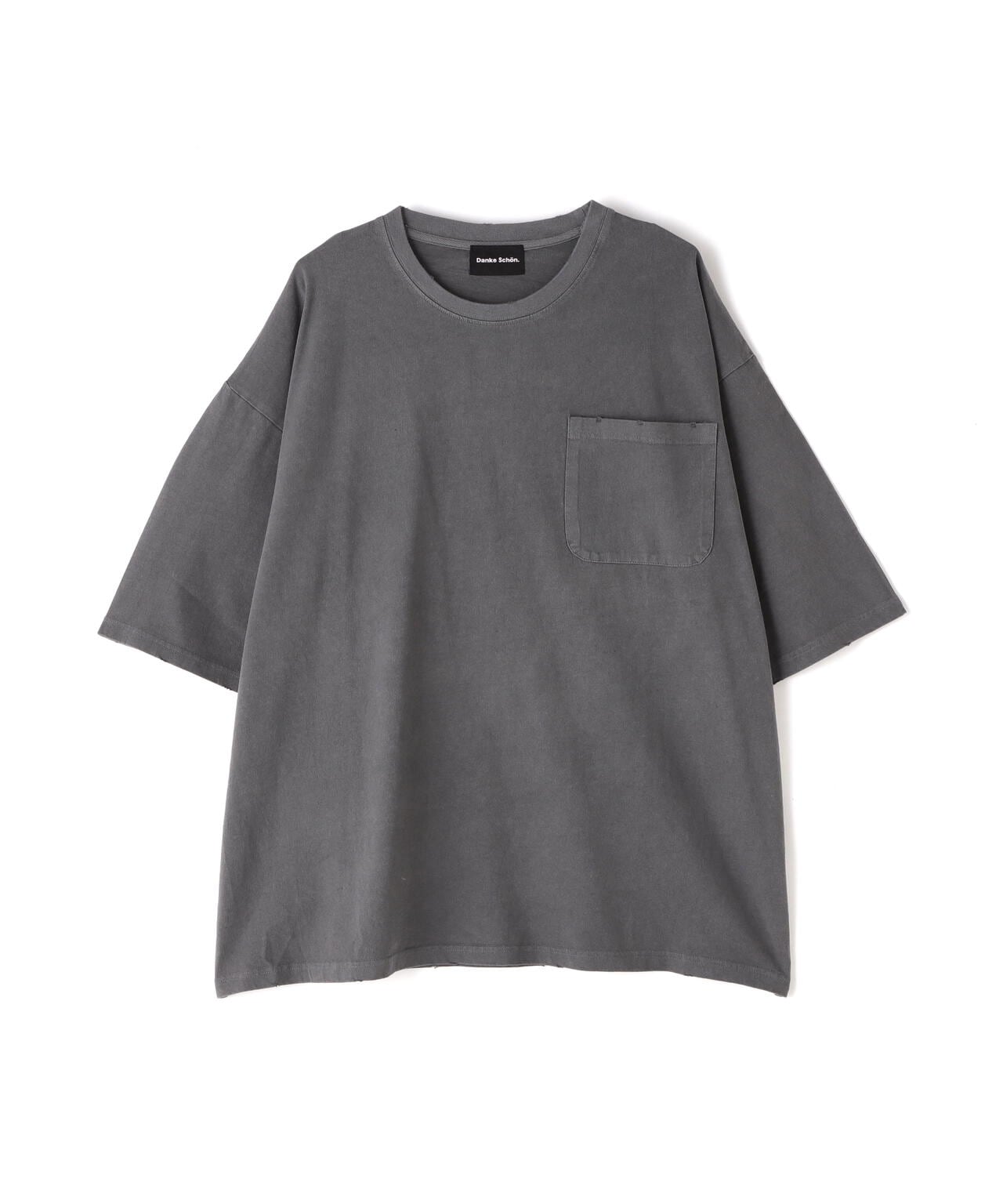 【WEB&DEPOT限定】DankeSchon/ダンケシェーン/活性染ポケット S/S Tee