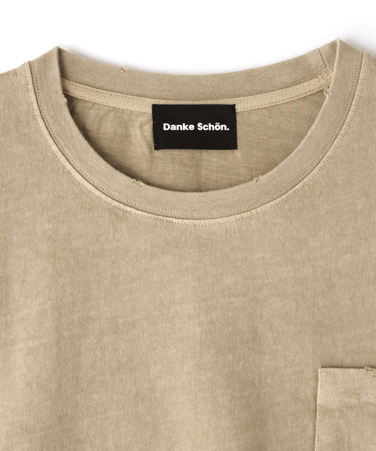 【WEB&DEPOT限定】DankeSchon/ダンケシェーン/活性染ポケット S/S Tee