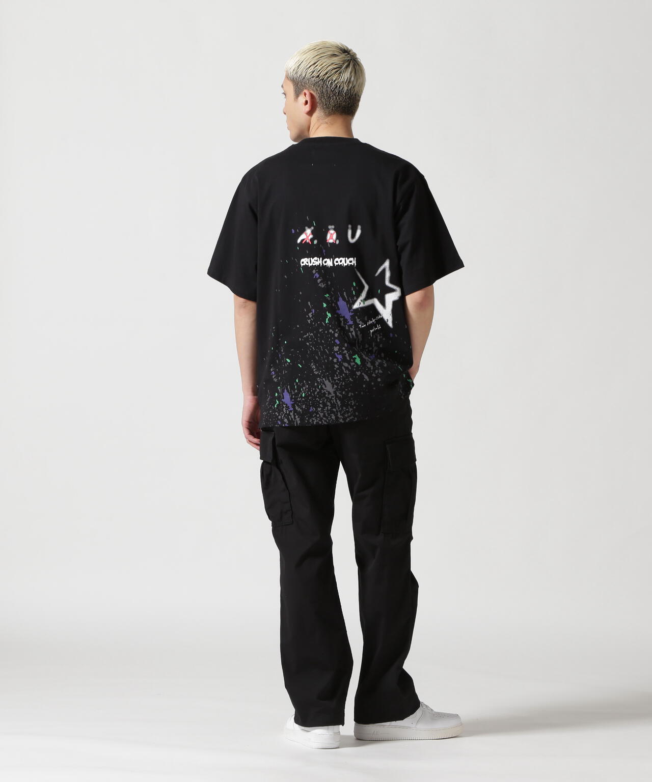【WEB&DEPOT限定】UMLAUT/ウムラウト/タギング ペイントTEE