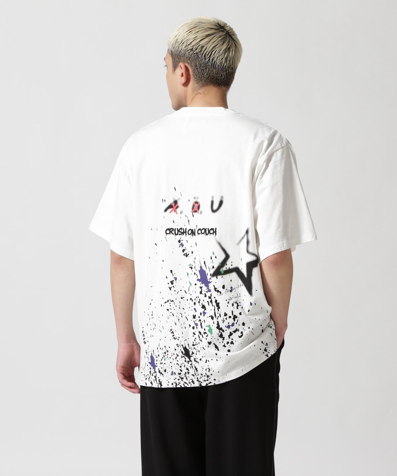 【WEB&DEPOT限定】UMLAUT/ウムラウト/タギング ペイントTEE