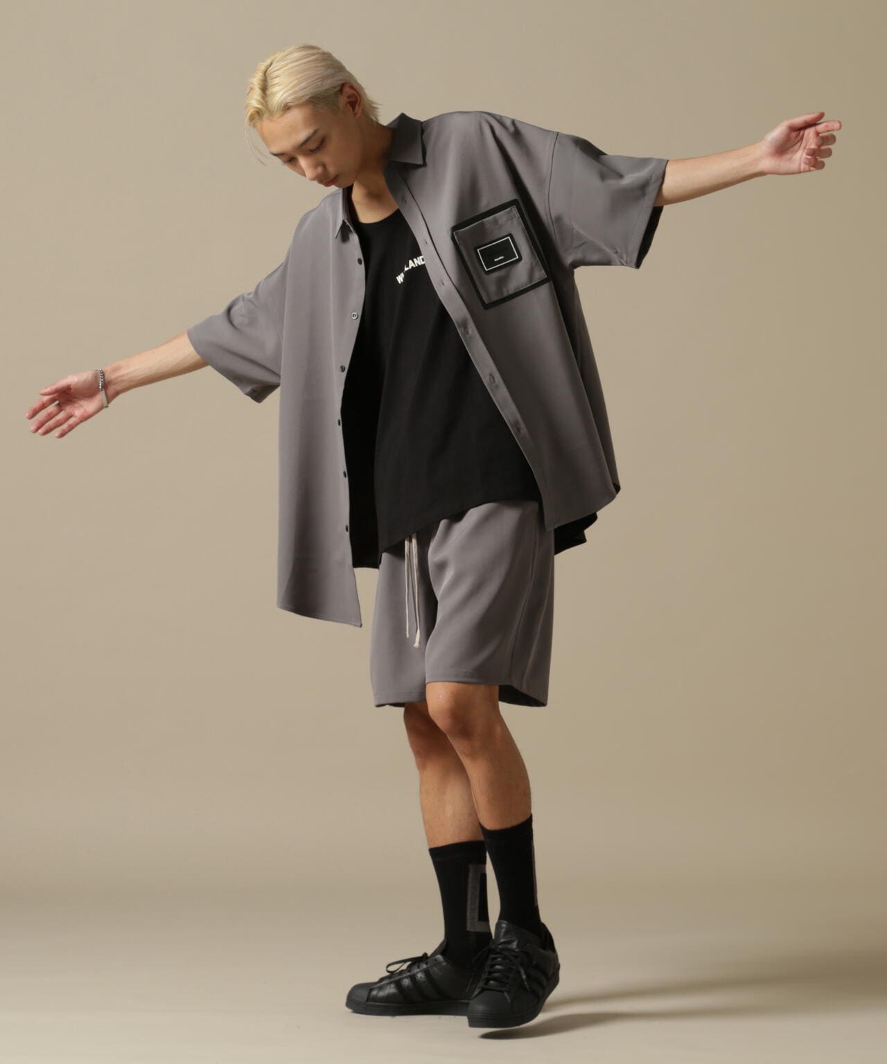 【WEB&DEPOT限定】WHITELAND/ホワイトランド/OWL/LOGO TT/オーバーサイズ タンクトップ