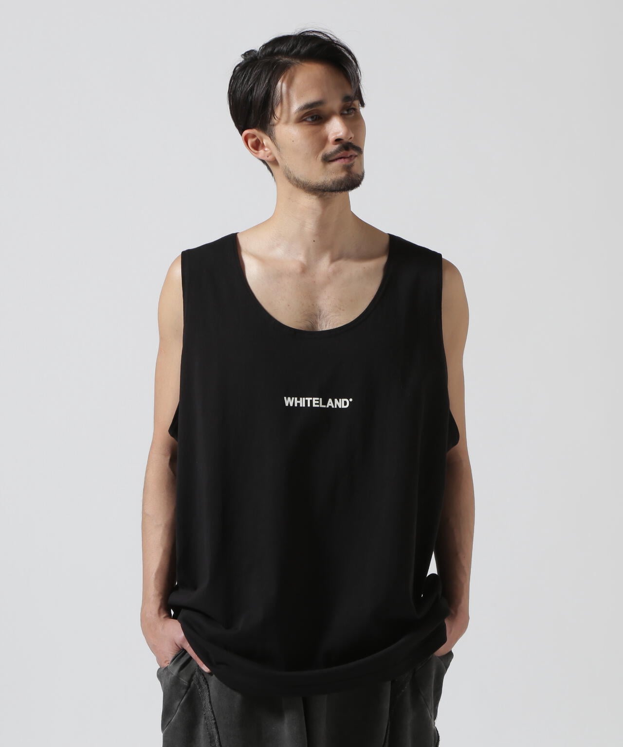 【WEB&DEPOT限定】WHITELAND/ホワイトランド/OWL/LOGO TT/オーバーサイズ タンクトップ
