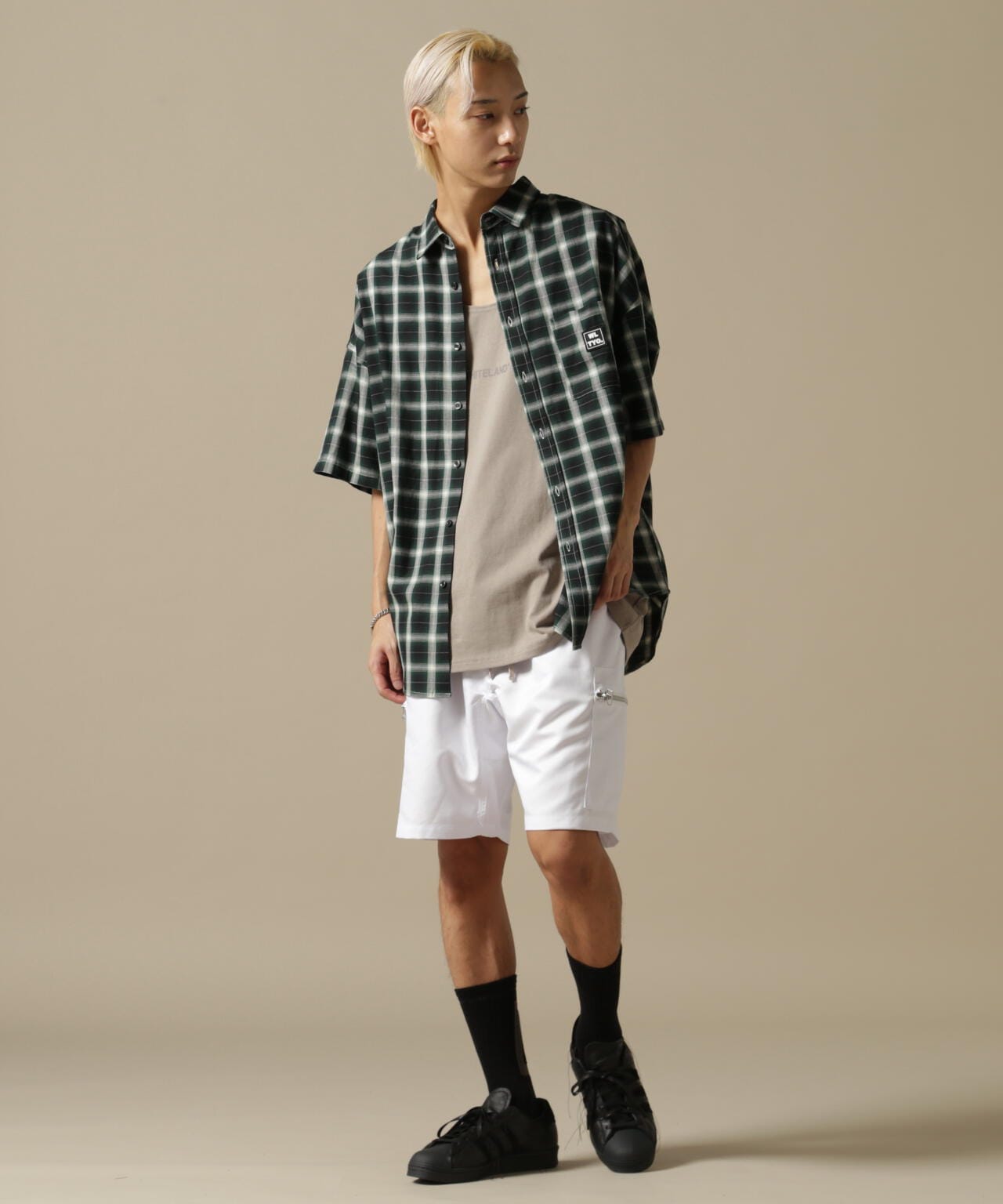 【WEB&DEPOT限定】WHITELAND/ホワイトランド/OWL/LOGO TT/オーバーサイズ タンクトップ