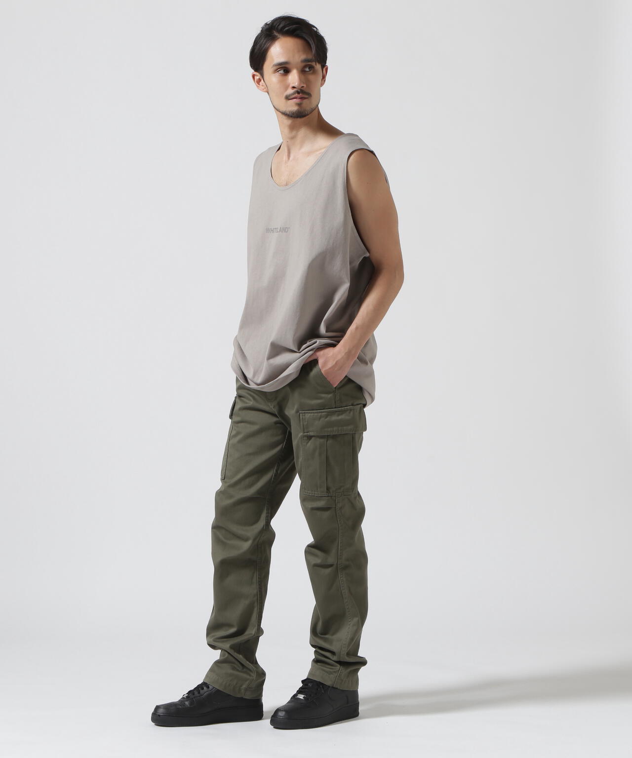 【WEB&DEPOT限定】WHITELAND/ホワイトランド/OWL/LOGO TT/オーバーサイズ タンクトップ