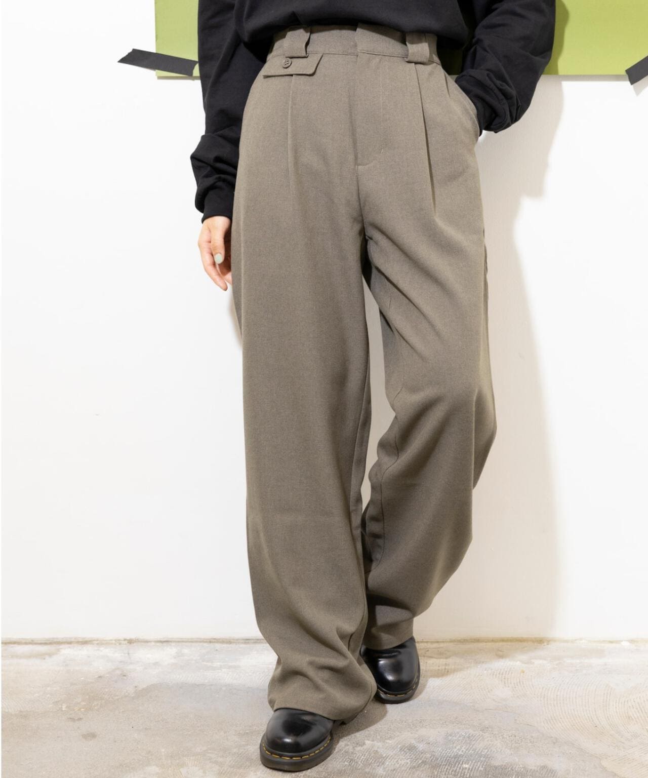 yipyip/イップイップ/1TUCK STRAIGHT TROUSER