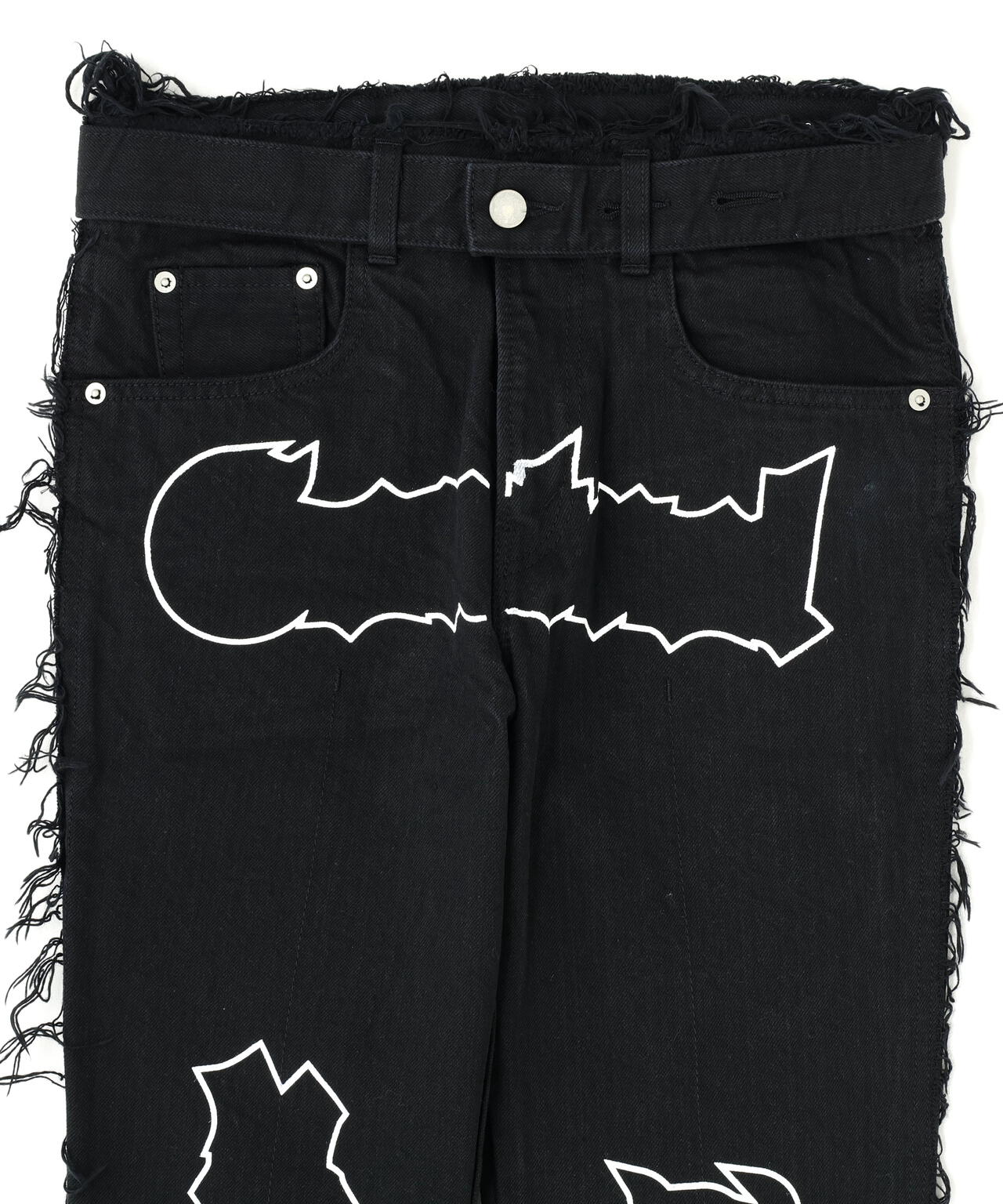 VOLTAGE CONTROL FILTER/ヴォルテージコントロールフィルター/Frayed Bootcut Print Denim