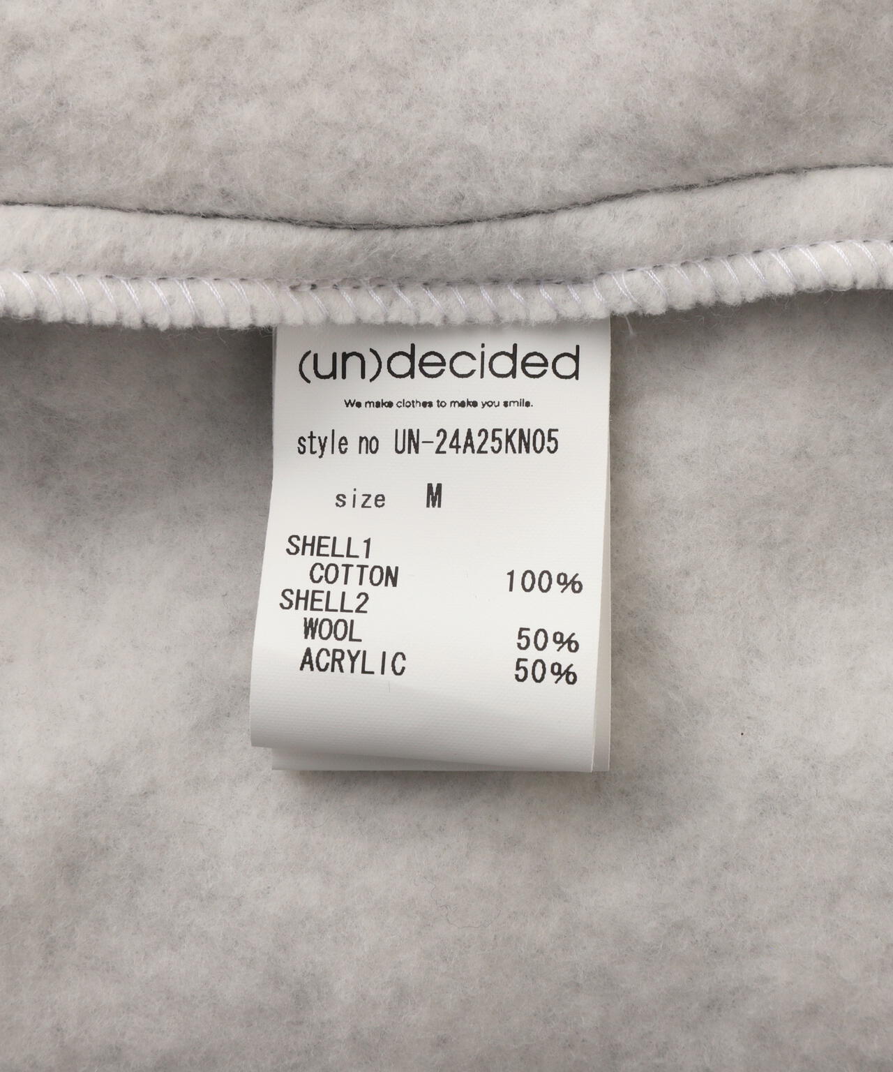 (un)decided/アンディサデッド/Complex Gradient Crochet Knit