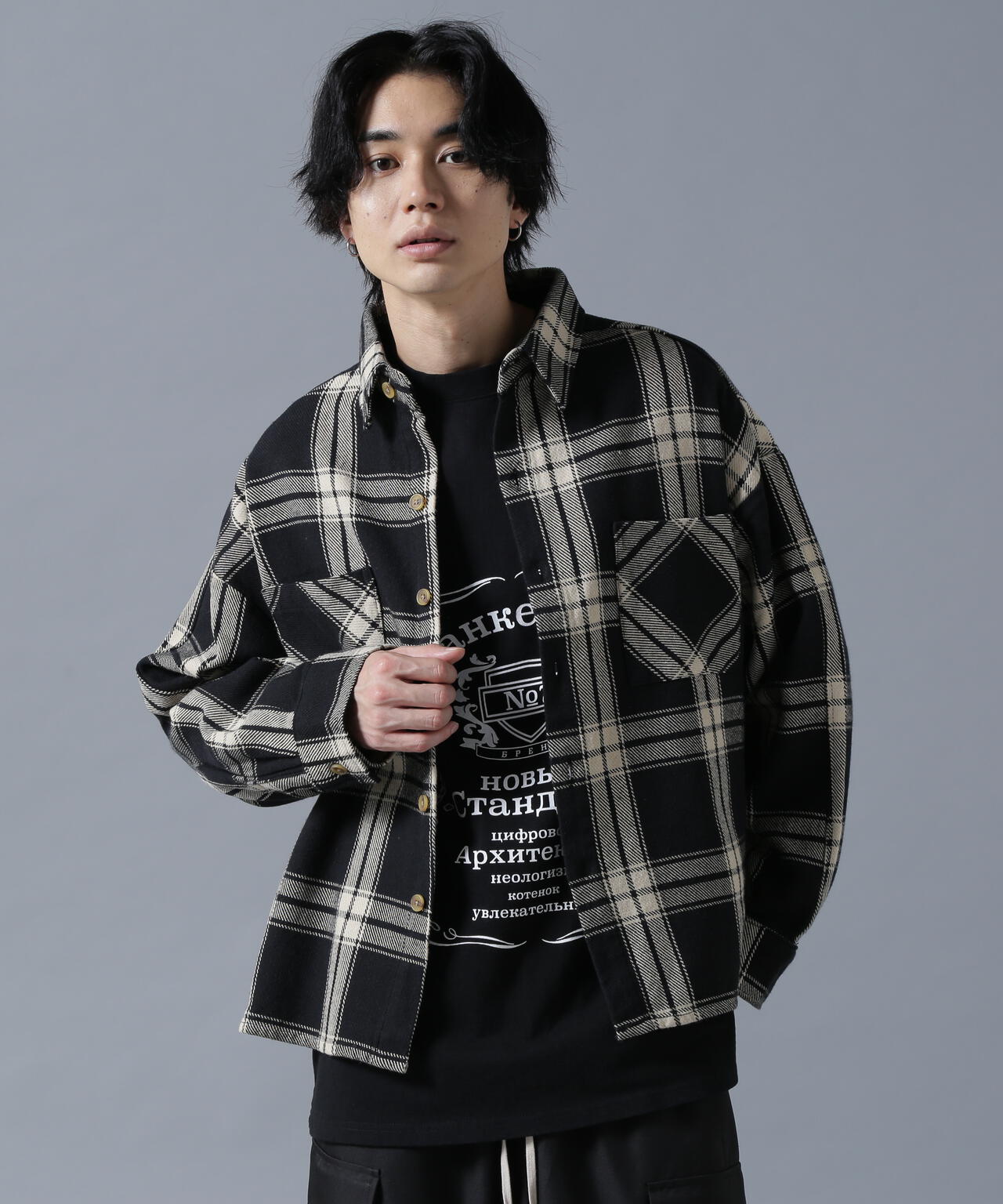 【WEB&DEPOT限定】DankeSchon/ダンケシェーン/COTTON FLANNEL CHECK SHIRT