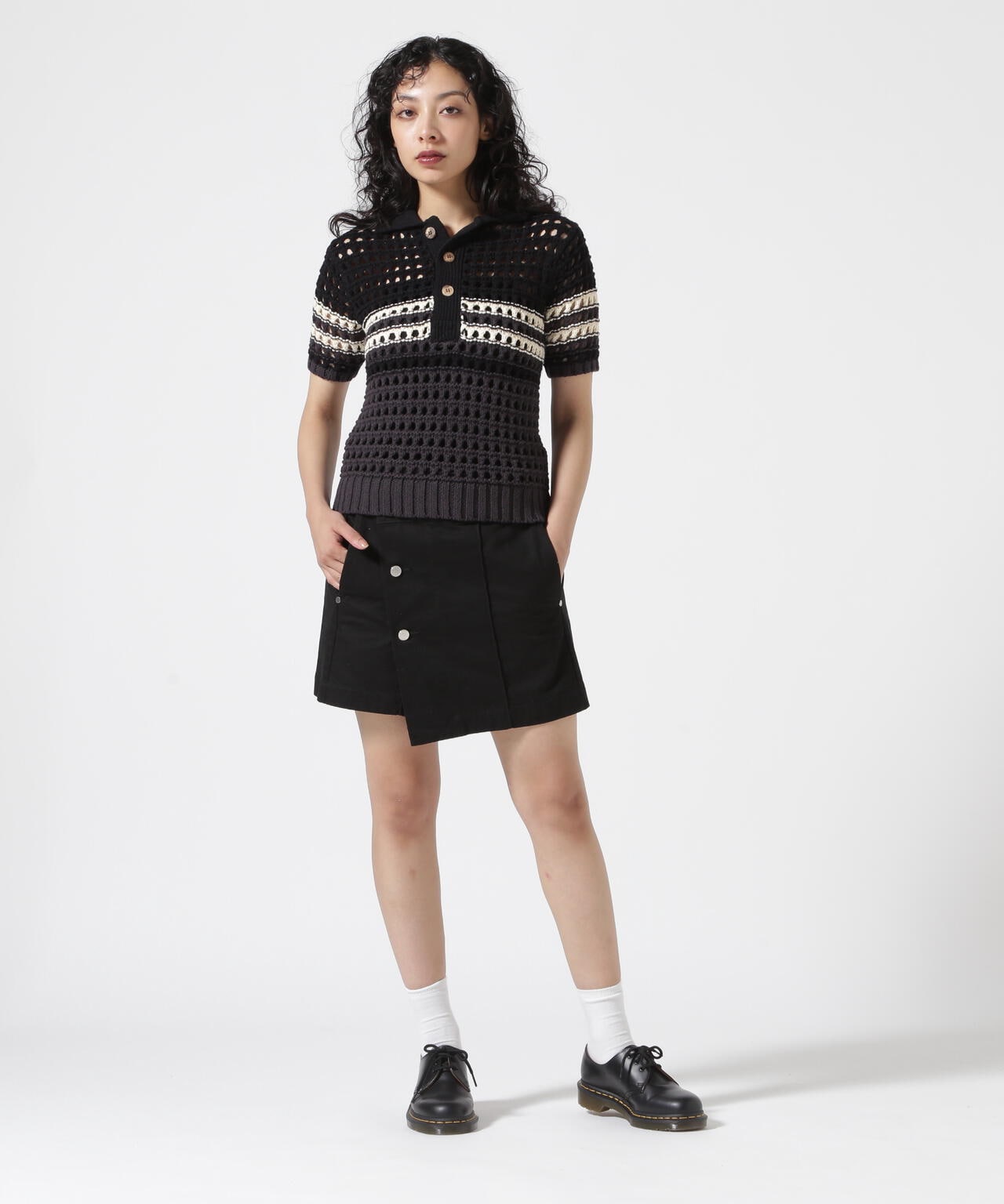 VOLTAGE CONTROL FILTER/ヴォルテージコントロールフィルター/MODIFIED CHINO WRAP SKIRT