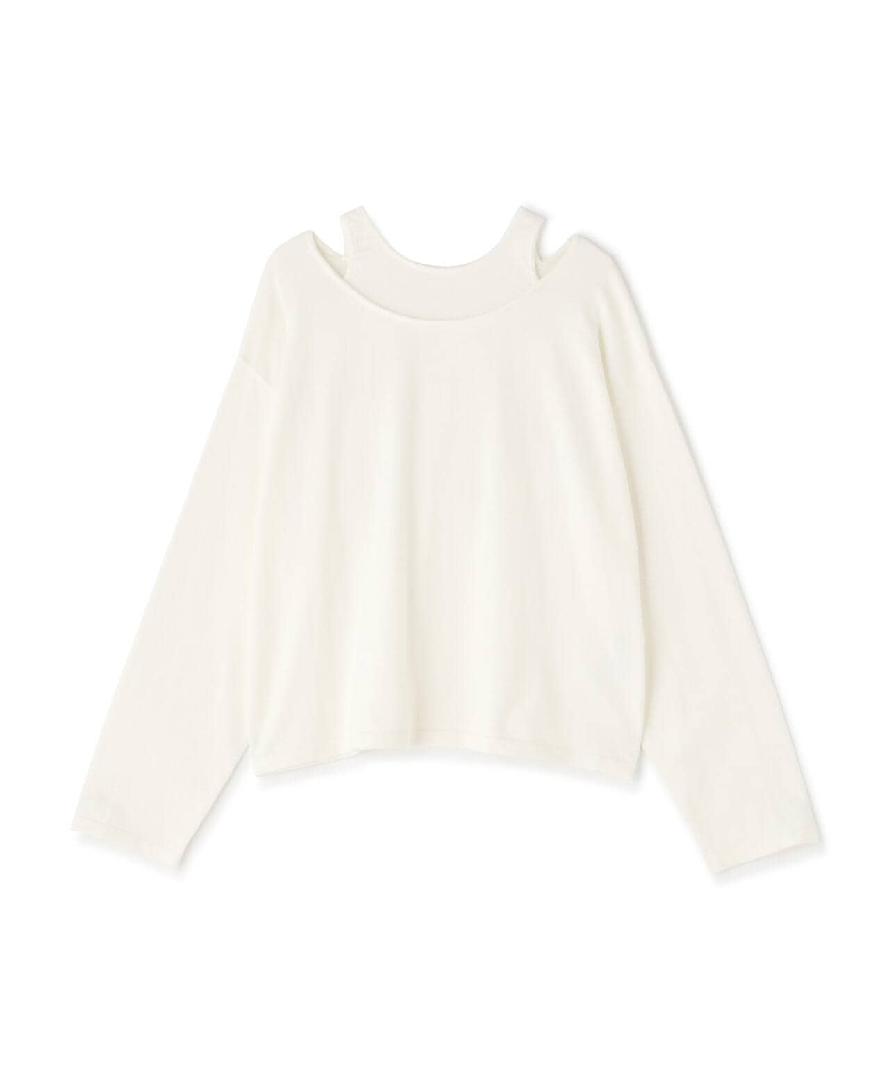 MANOF/マノフ/NECK LAYERED KNIT TOPS