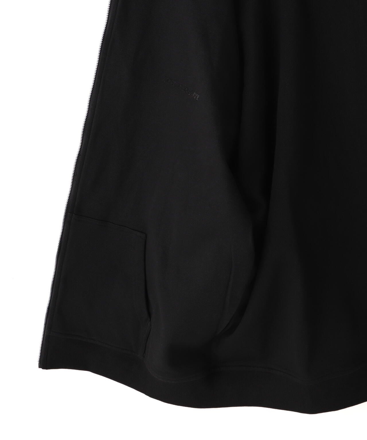 UNKNOWNLONDON/アンノウンロンドン/BLACK×BLACK CROSS REVERSIBLE ZIP HOODIE