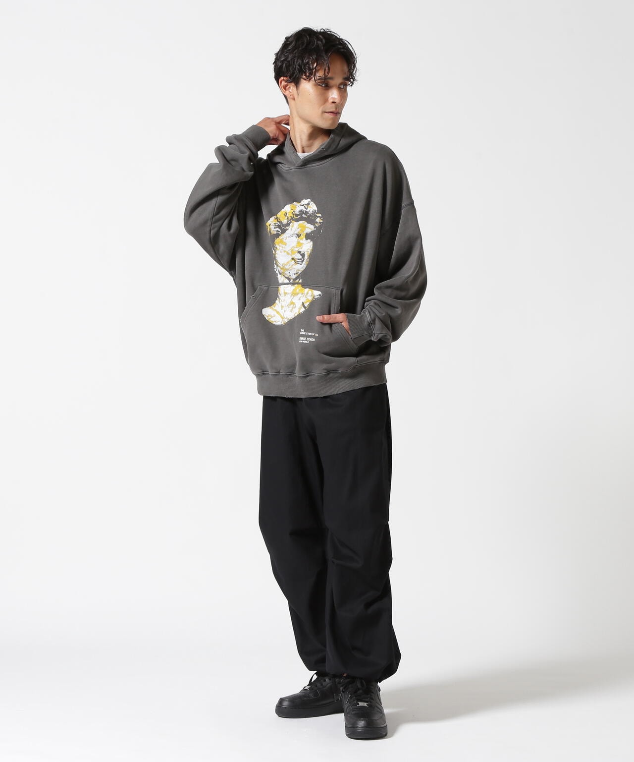 DankeSchon/ダンケシェーン/PIGMENT SWEAT HOODIE DAVID