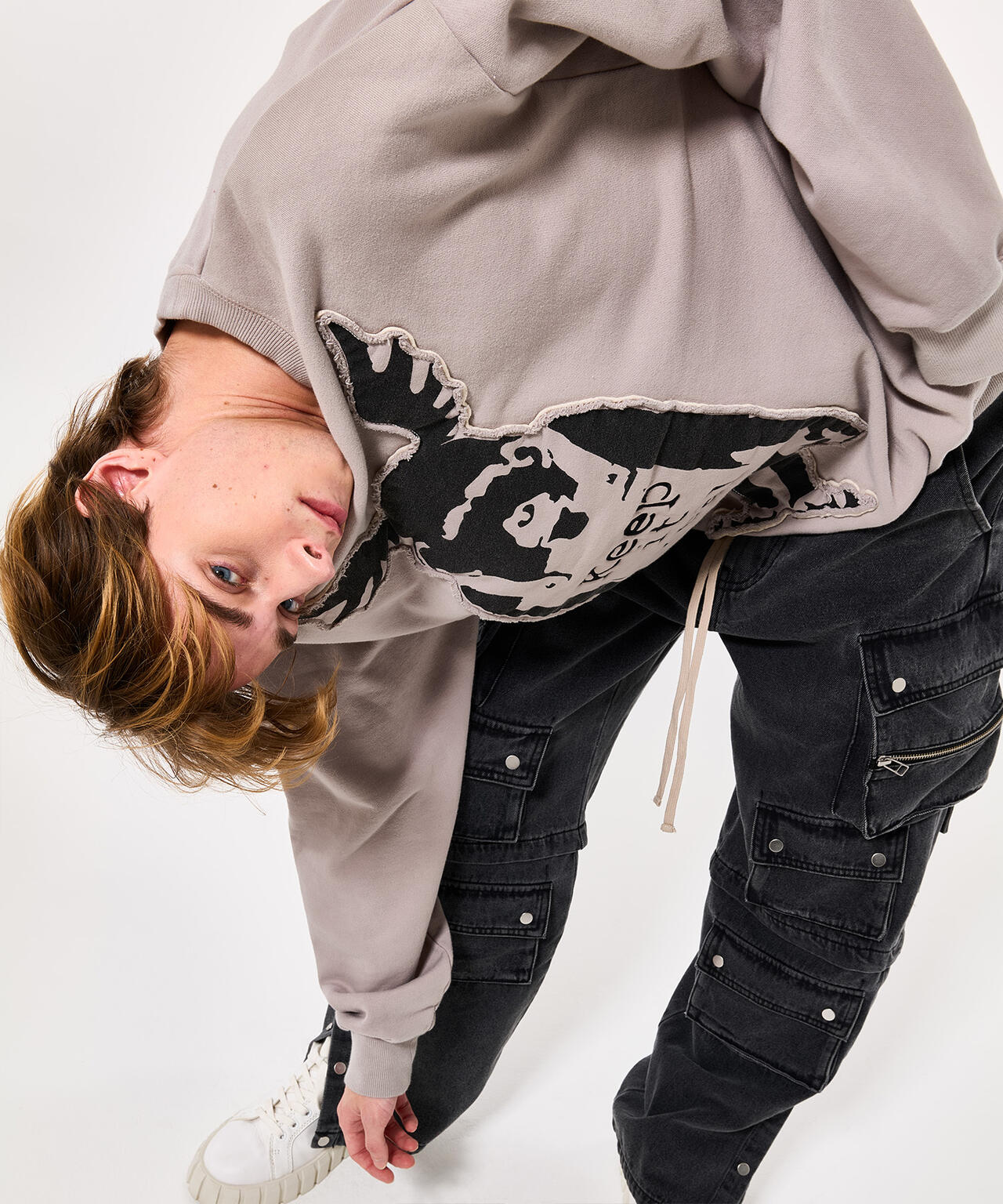 DankeSchon×BRANDALISED/ダンケシェーン×ブランダライズド/SWEAT CREWNECK KEEP MONCKEY