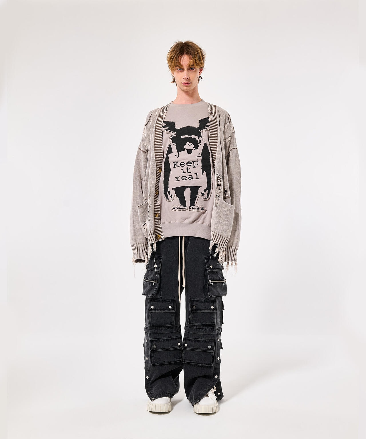 DankeSchon×BRANDALISED/ダンケシェーン×ブランダライズド/SWEAT CREWNECK KEEP MONCKEY