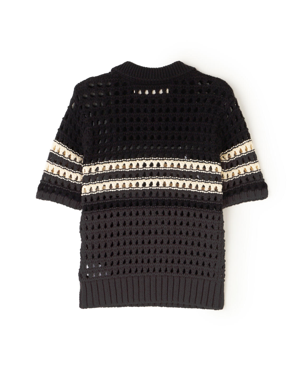 VOLTAGE CONTROL FILTER/ヴォルテージコントロールフィルター/MESH BORDER TIGHT KNIT POLO