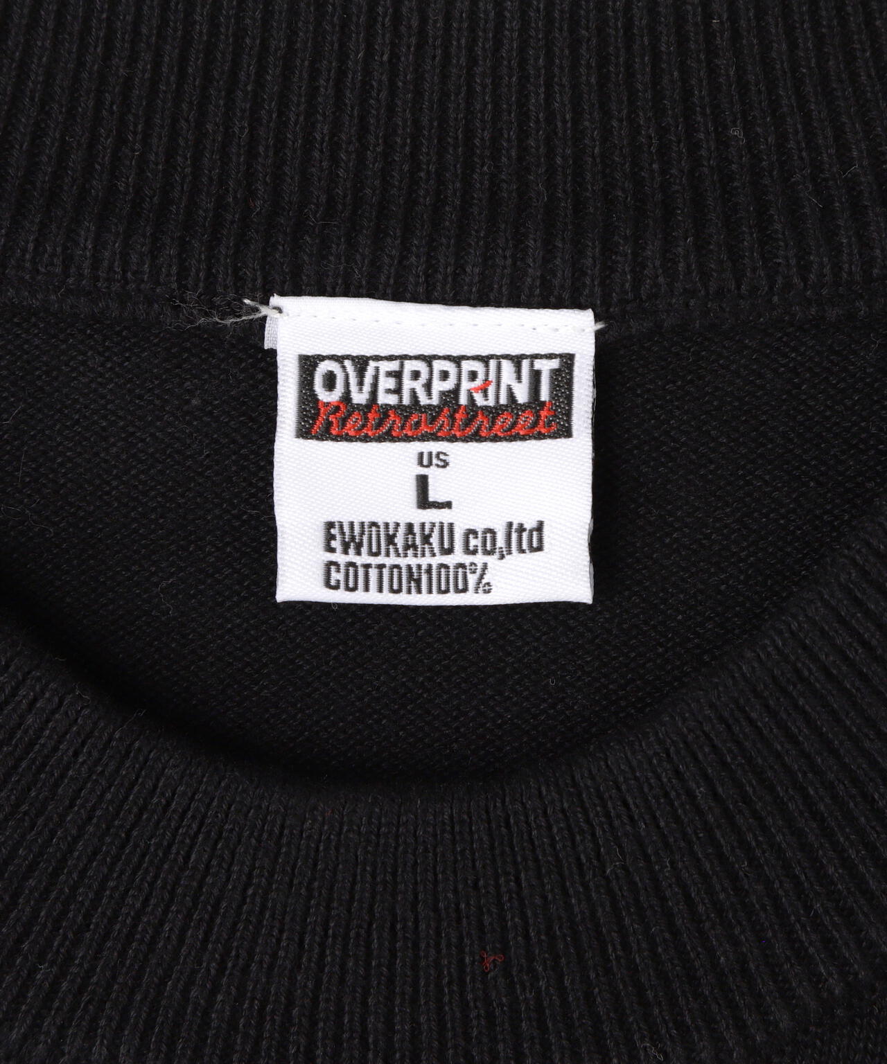 overprint/オーバープリント/EYE COTTON KNIT