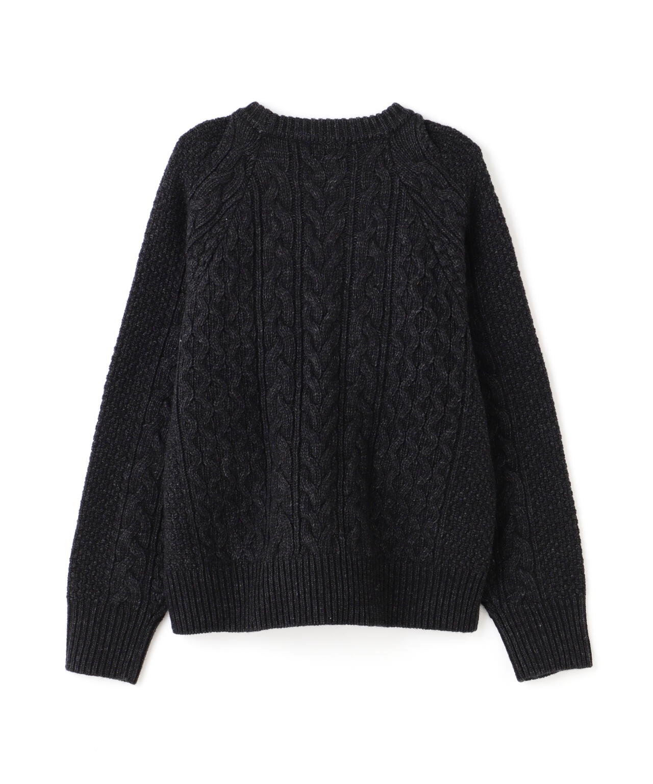 MANOF/マノフ/SHOULDER TUCK CABLE KNIT