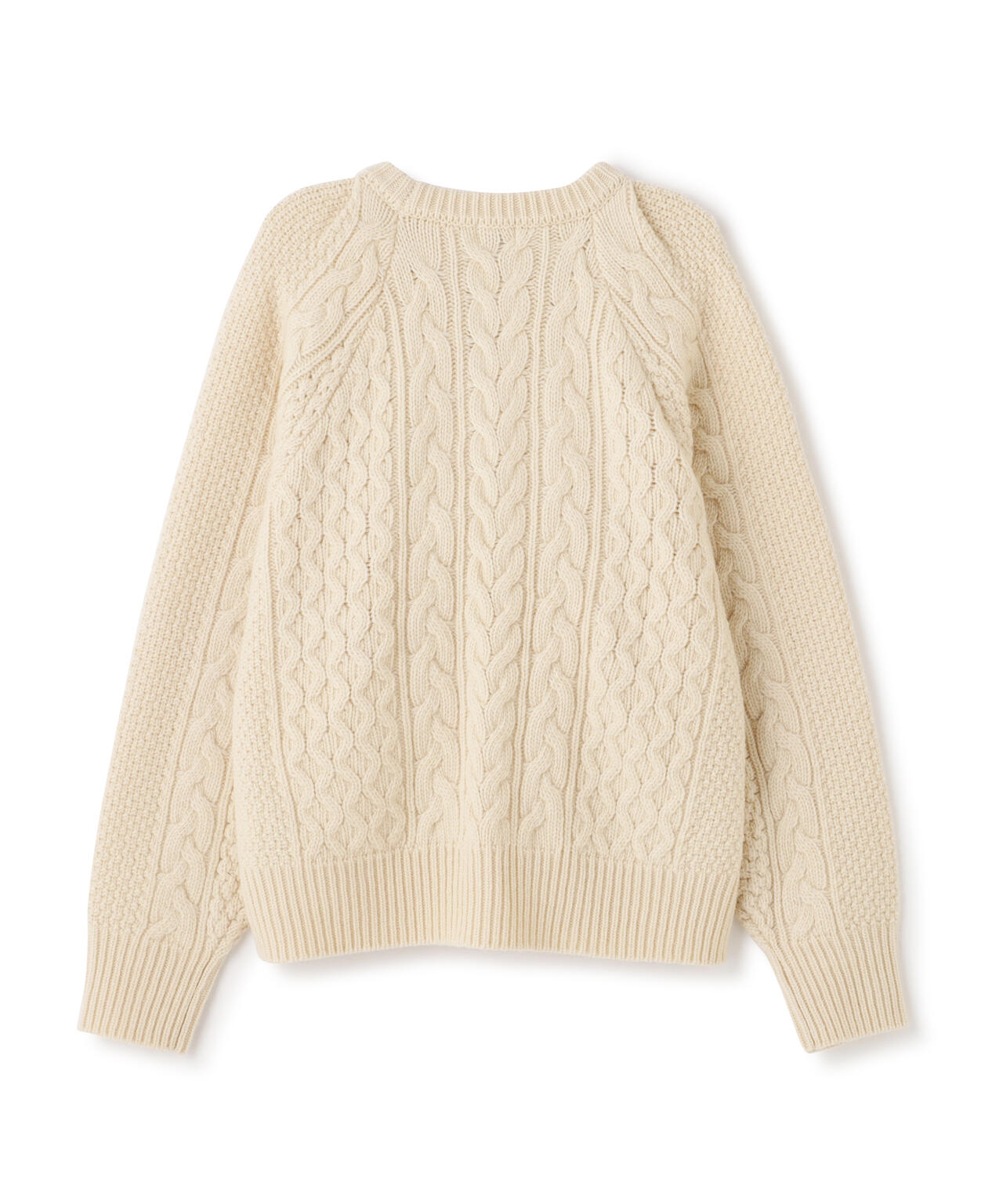 MANOF/マノフ/SHOULDER TUCK CABLE KNIT