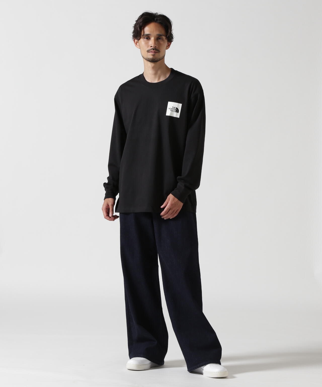 THE NORTH FACE/ザ・ノース・フェイス/L/S SQUARE LOGO TEE