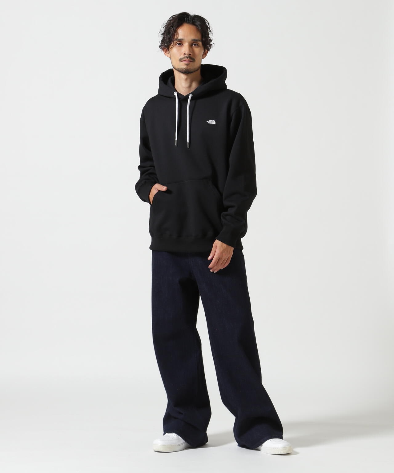 THE NORTH FACE/ザ・ノース・フェイス/SMALL LOGO HEATHER SWEAT HOODIE