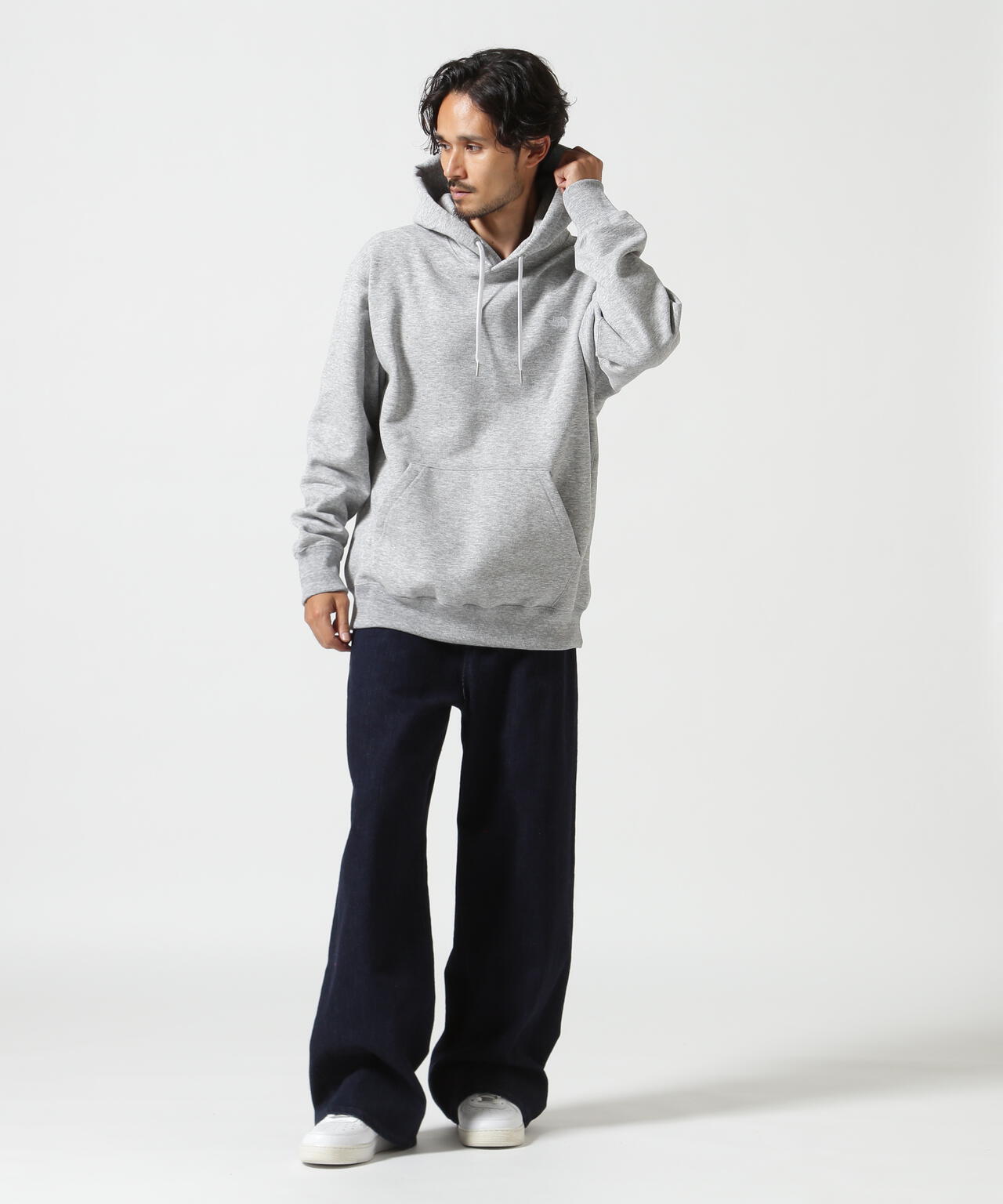 THE NORTH FACE/ザ・ノース・フェイス/SMALL LOGO HEATHER SWEAT HOODIE