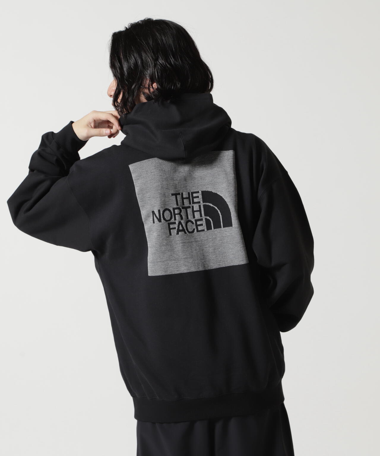 THE NORTH FACE/ザ・ノース・フェイス/JACQUARD BACK SQUARE LOGO HOODIE