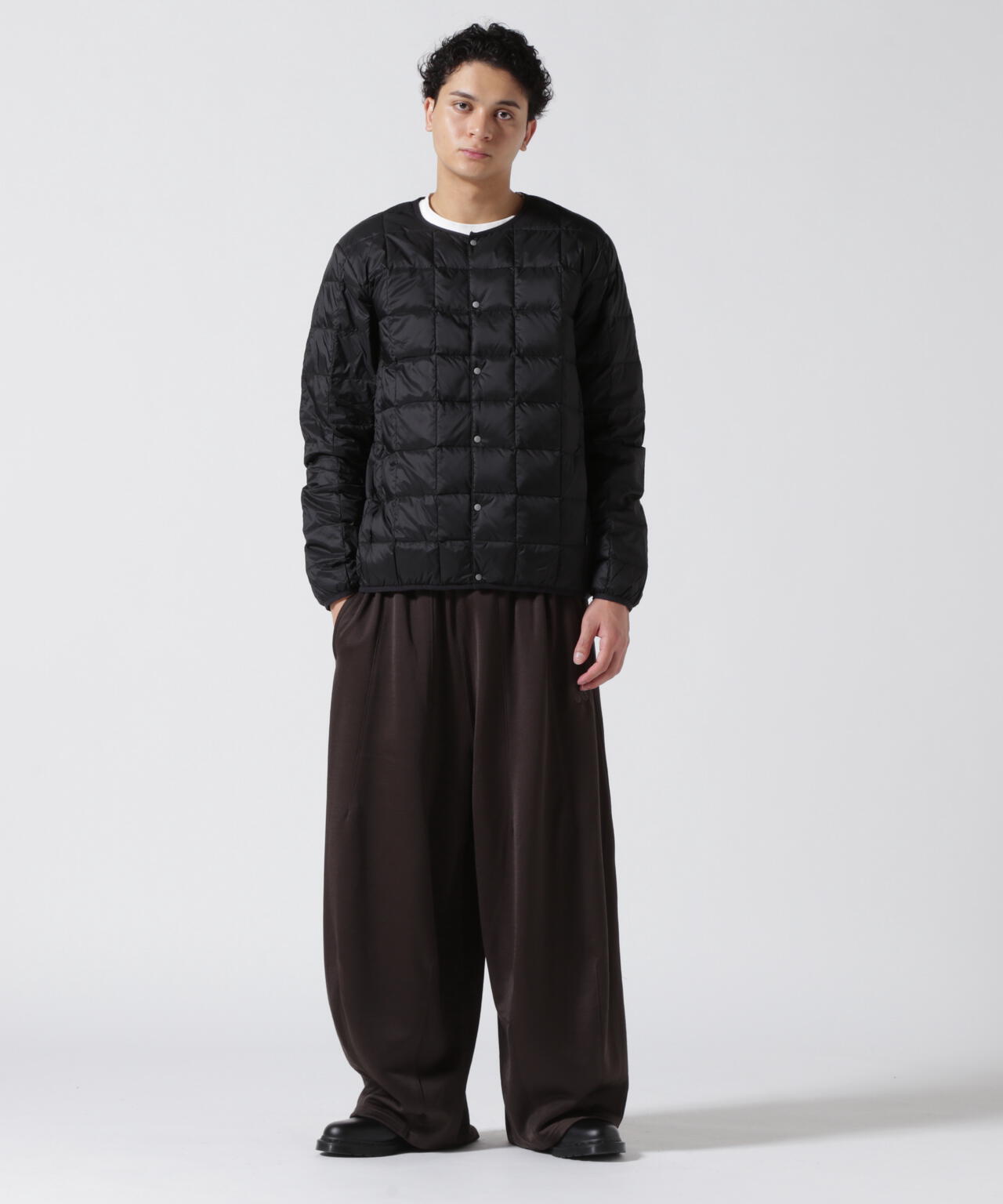 TAION/タイオン/【MENS】CREW NECK BUTTON DOWN JACKET