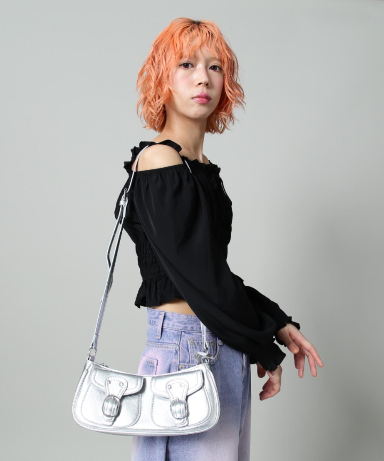 【WEB限定】SIS/エスアイエス/サイドポケットショルダーバッグ